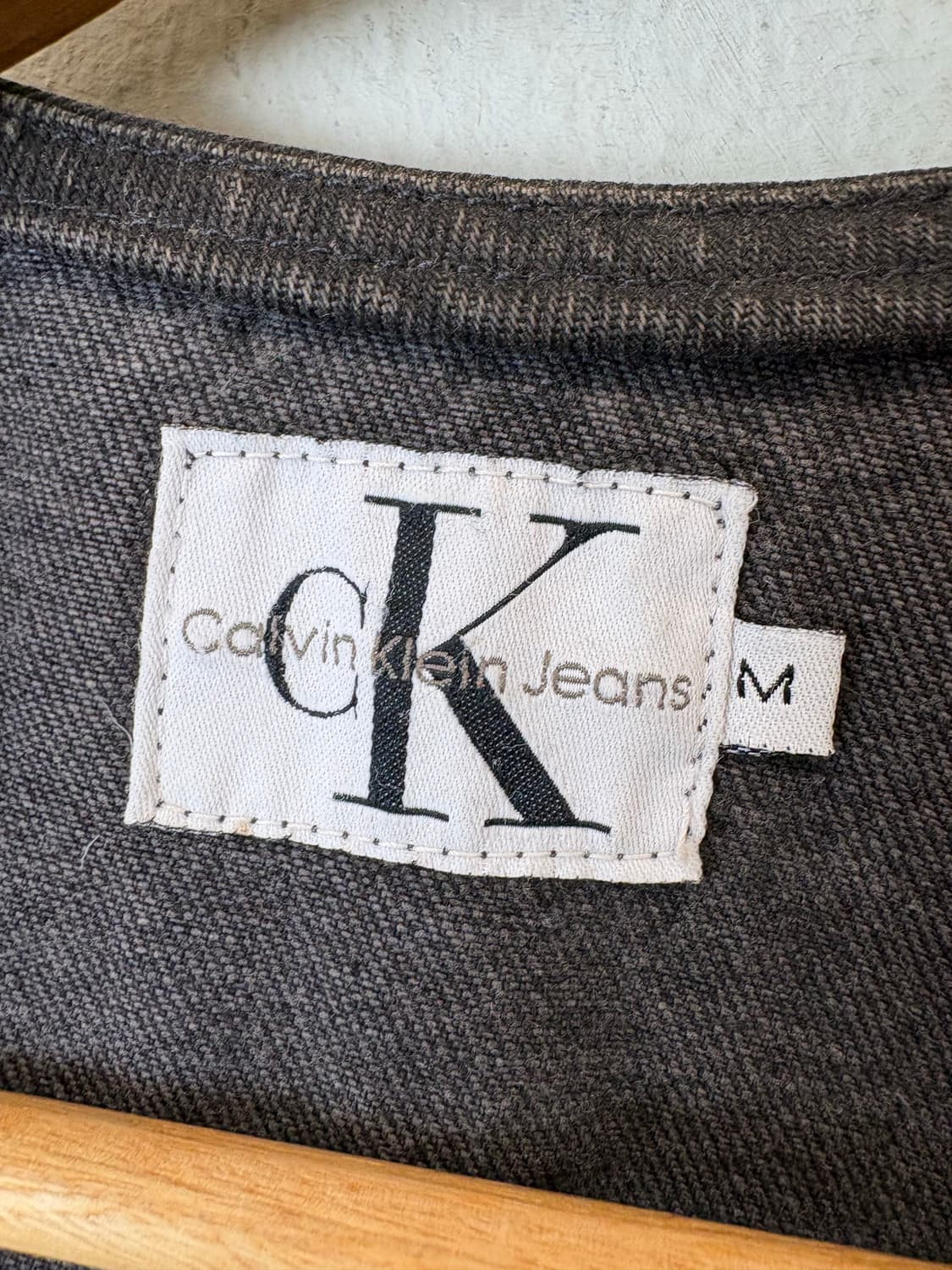 캘빈클라인 90s USA 빈티지 데님 베스트 상품이미지7