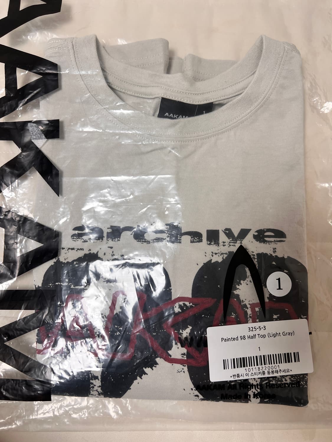 아캄 Painted 98 Half Top (Light Gray) 상품이미지2