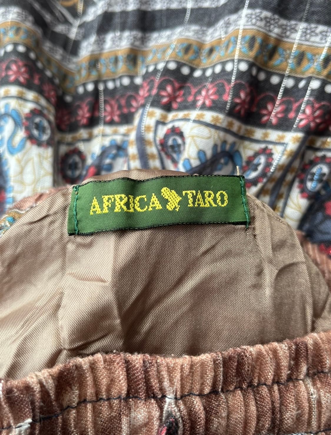 AFRICA TARO 페이즐리 패턴 롱 스커트 상품이미지7