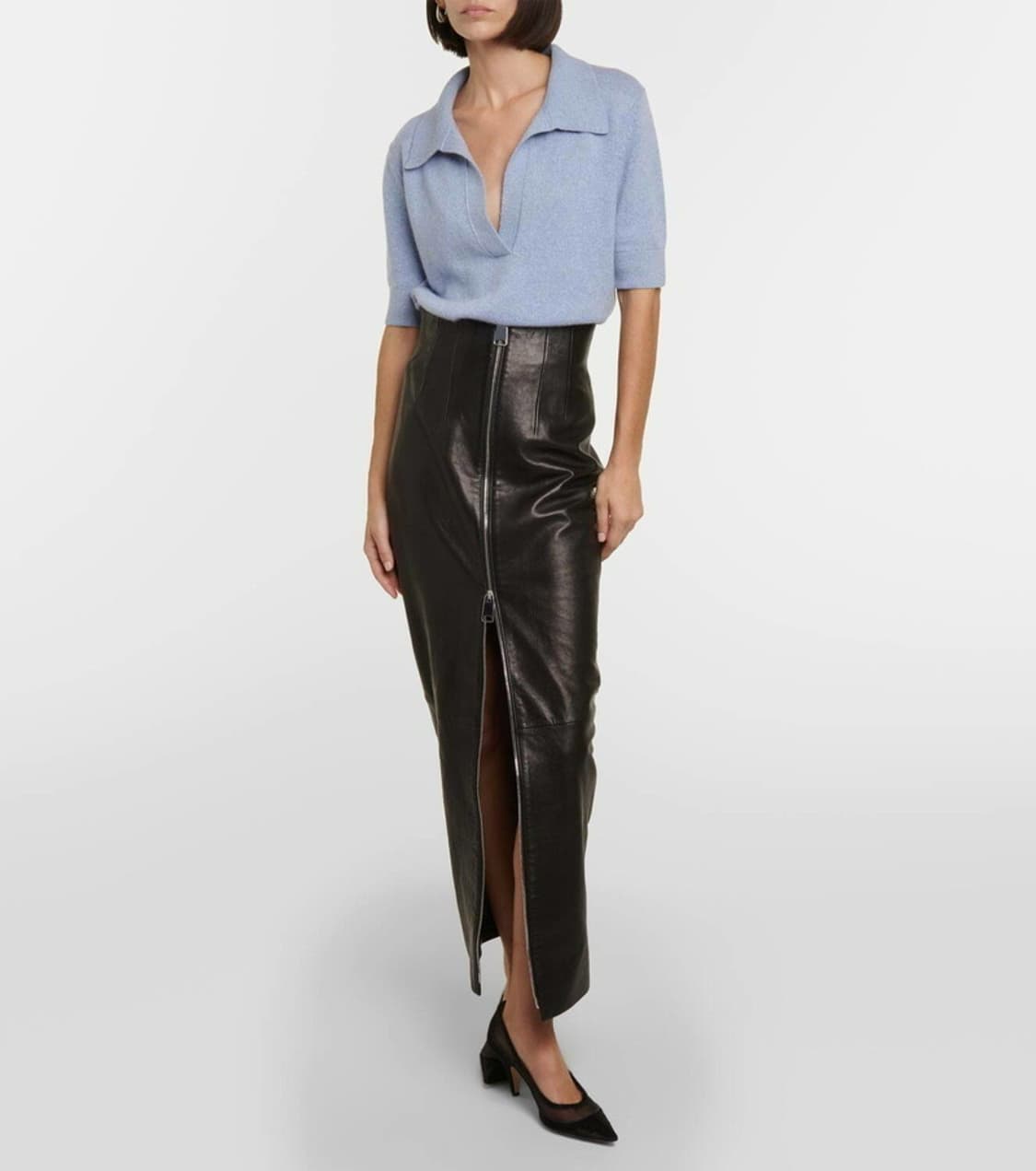 (정품/새상품) KHAITE 케이트 여성 캐시미어 폴로 니트 상품이미지5