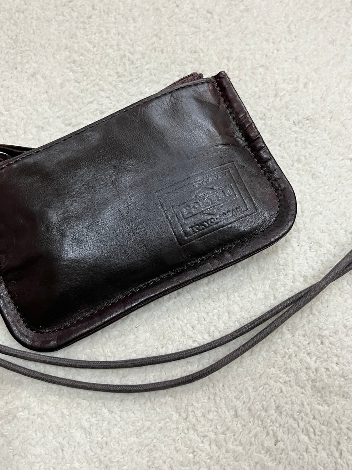 PORTER 포터 말가죽 파우치 지갑 브라운 상품이미지1