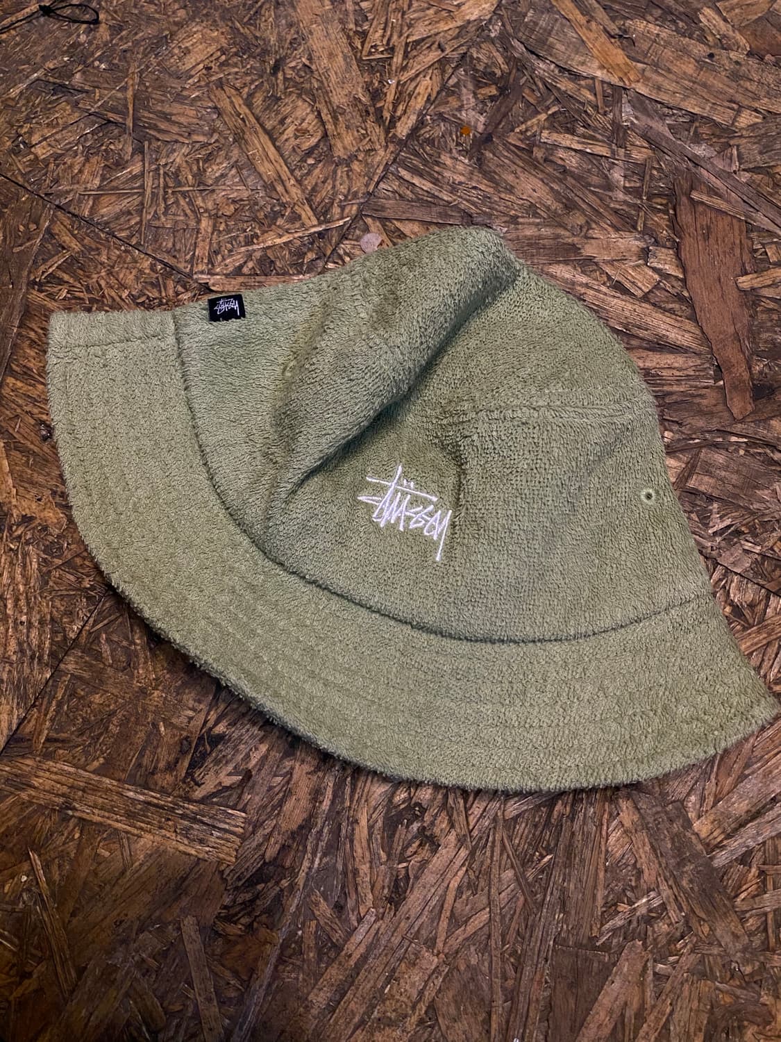 stussy 테리원단 연카키 컬러 버킷햇 상품이미지2