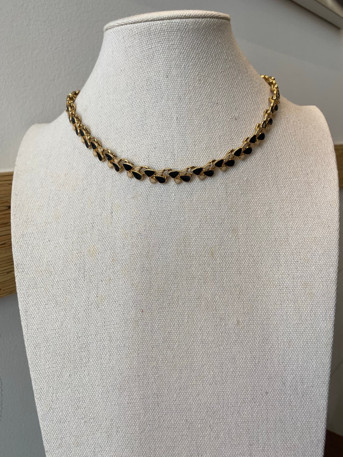 빈티지 아이보리 블랙 초커 목걸이 상품이미지5