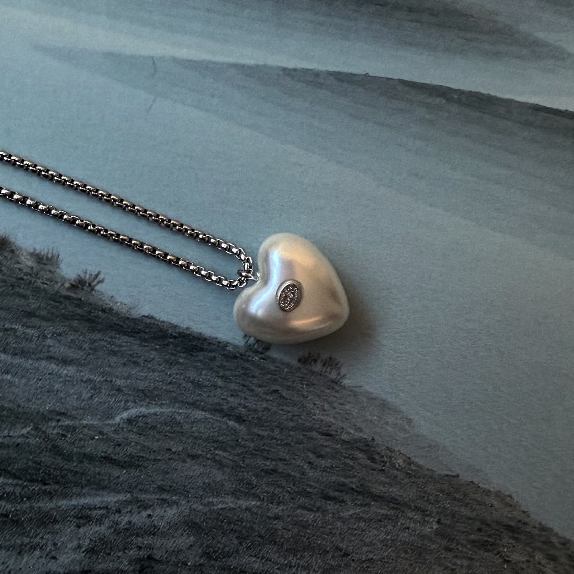 샤넬 밀키 하트 업사이클링 목걸이 빈티지 샤넬 목걸이 상품이미지3