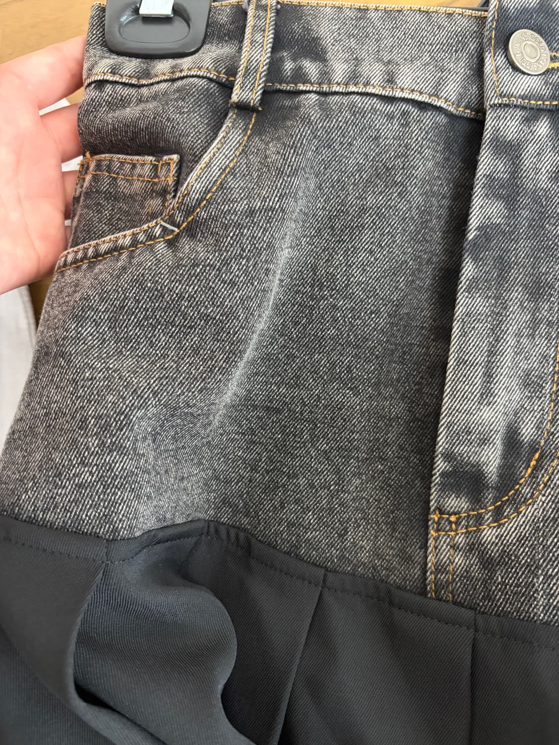 Vintage Denim point long skirt 상품이미지3