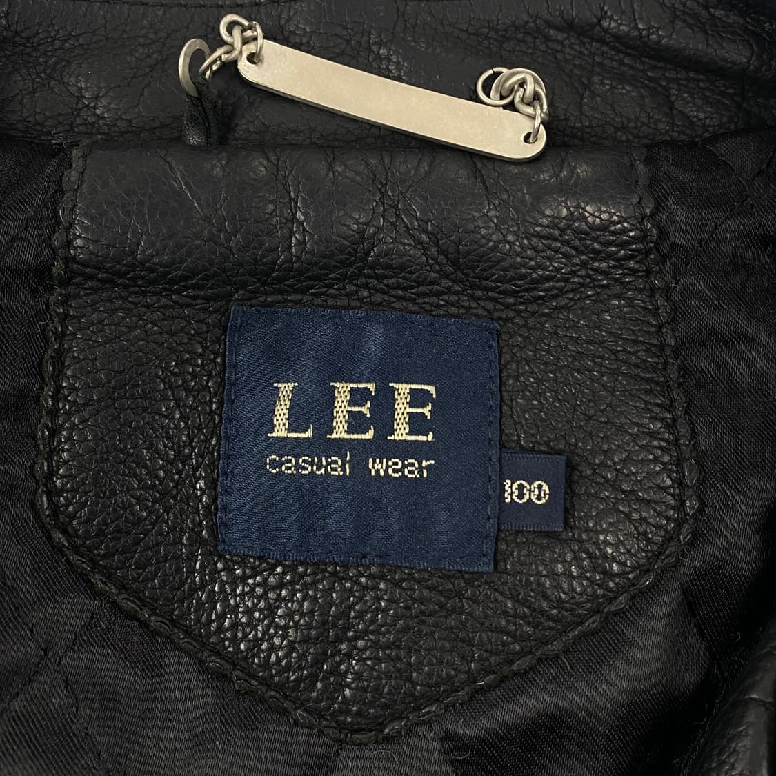 00s 빈티지 Lee 소가죽 블랙 레더 자켓 (103) 상품이미지6