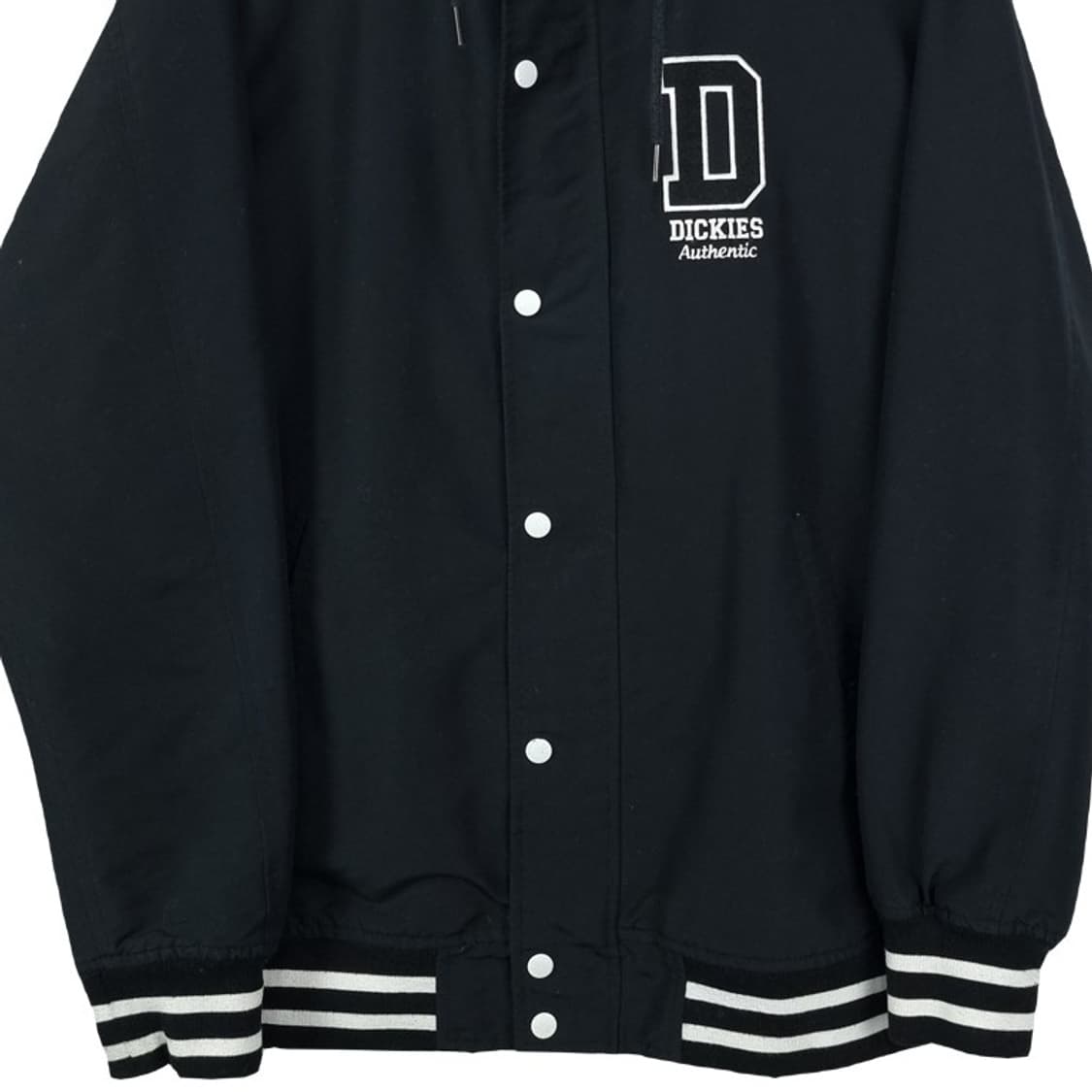 [디키즈] 로고 패치 후드 바시티 자켓 블랙 M18788 상품이미지5