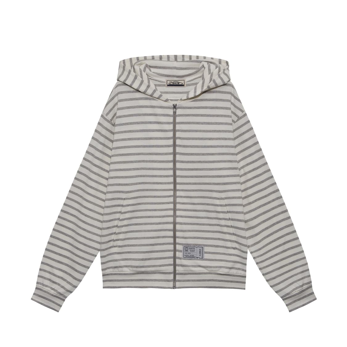saros stripe zip-up White 2size 상품이미지1