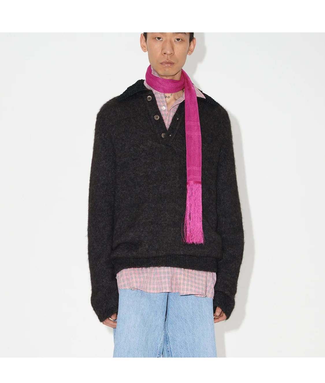 아워레가시 빅피케 알파카 니트 싸게 팝니다! 상품이미지3