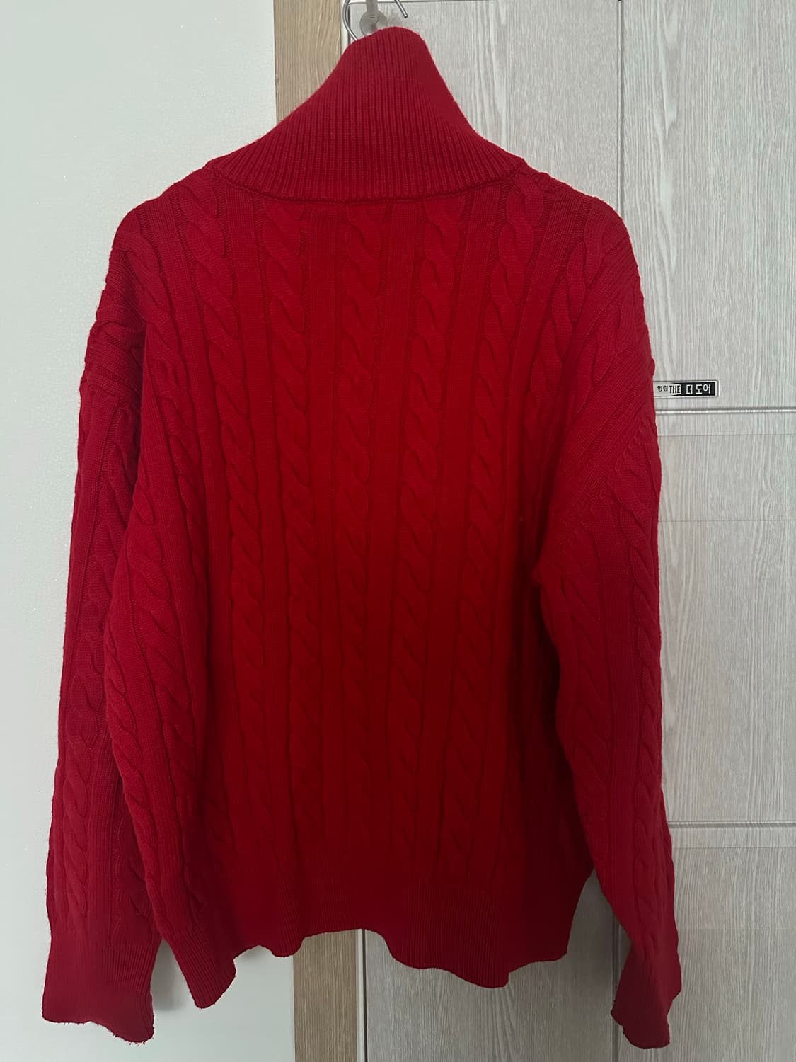 던스트 반집업 꽈배기 니트 상품이미지2