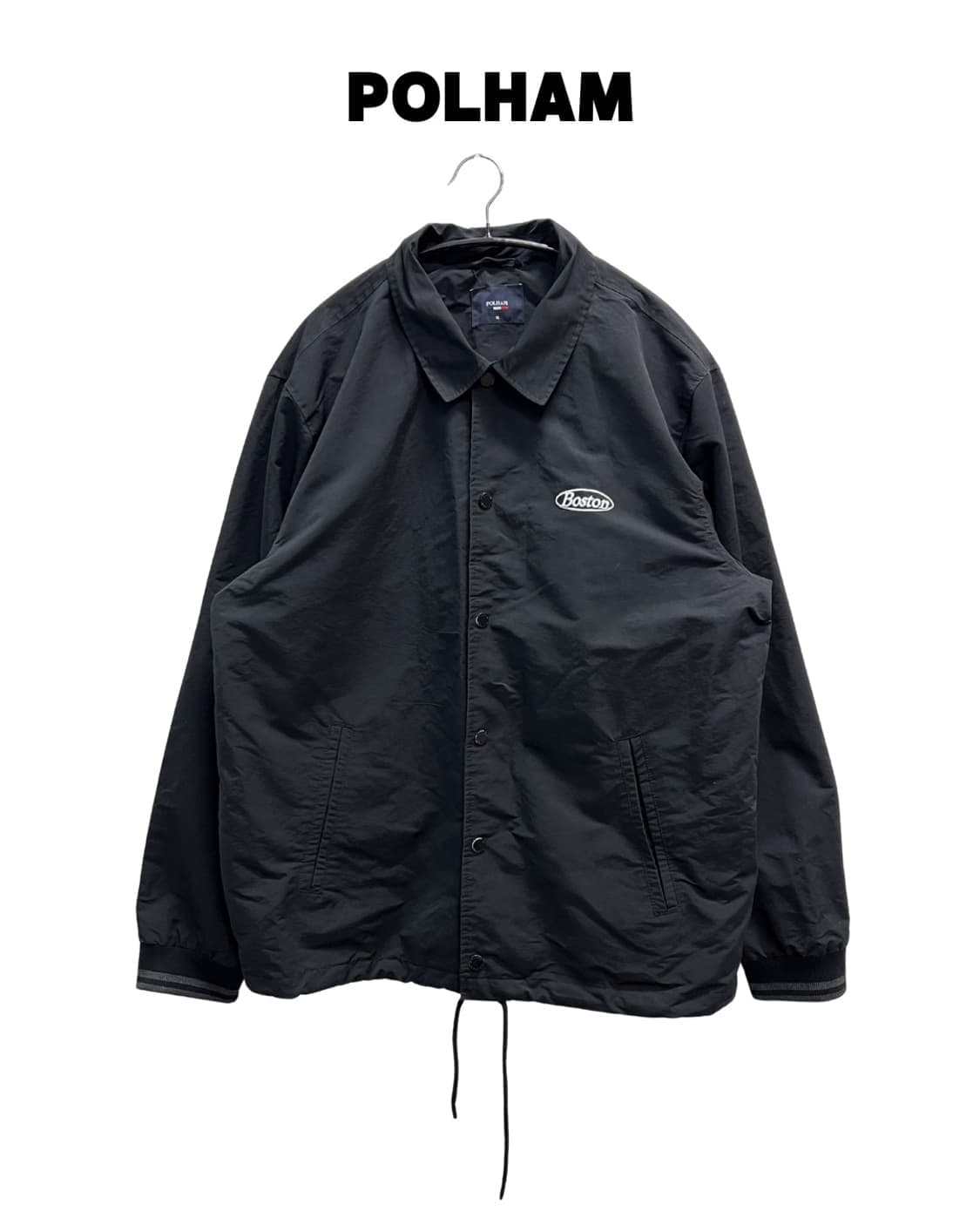 (XL) 폴햄 보스턴 코치 자켓 블랙 상품이미지1