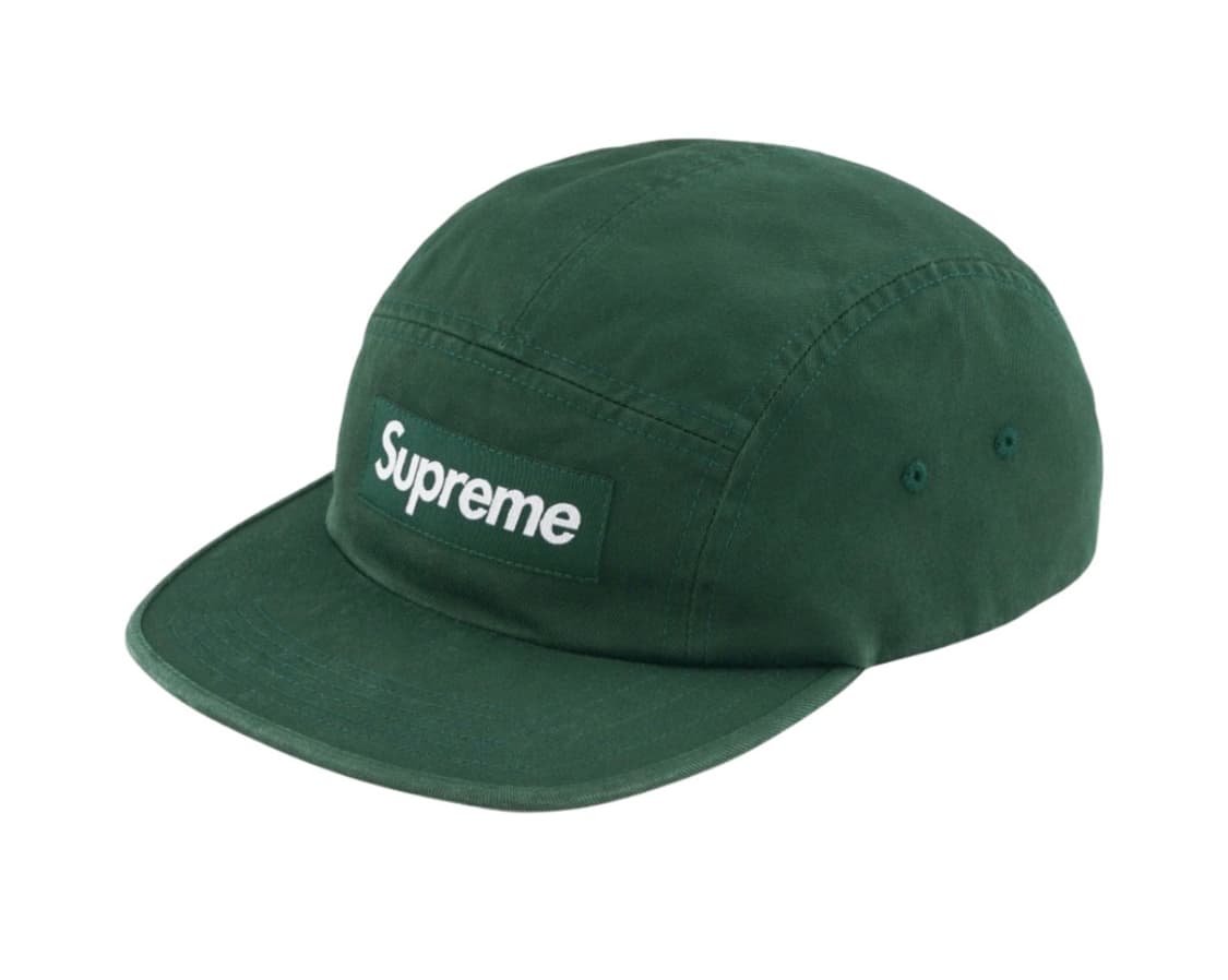 Supreme Washed Chino Twill Cap PineGreen 상품이미지1