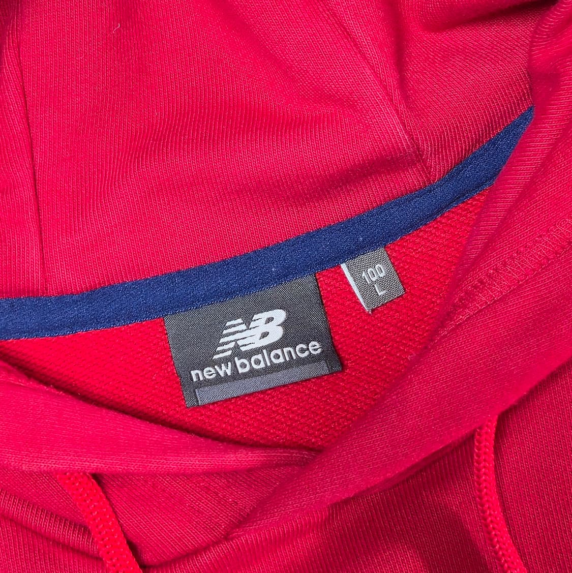 뉴발란스 헤리티지 레드 후드티 L 상품이미지5