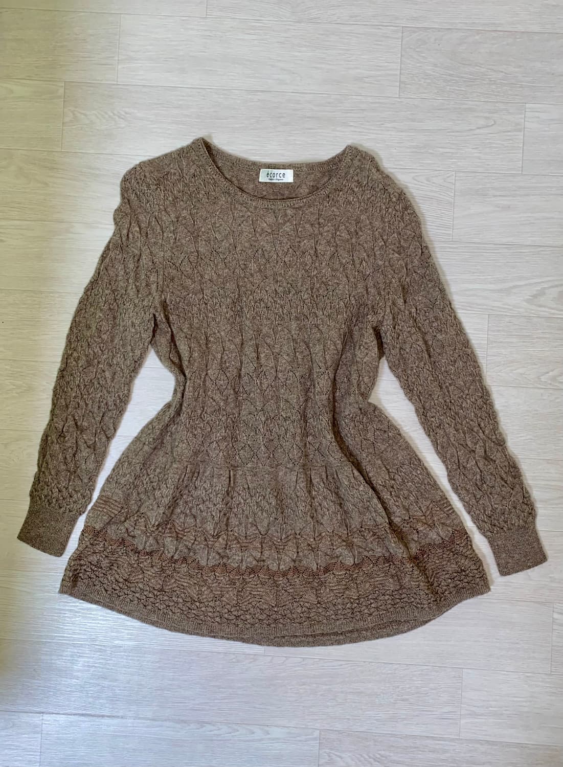 모리걸st 빈티지 브라운 원피스 상의 상품이미지1