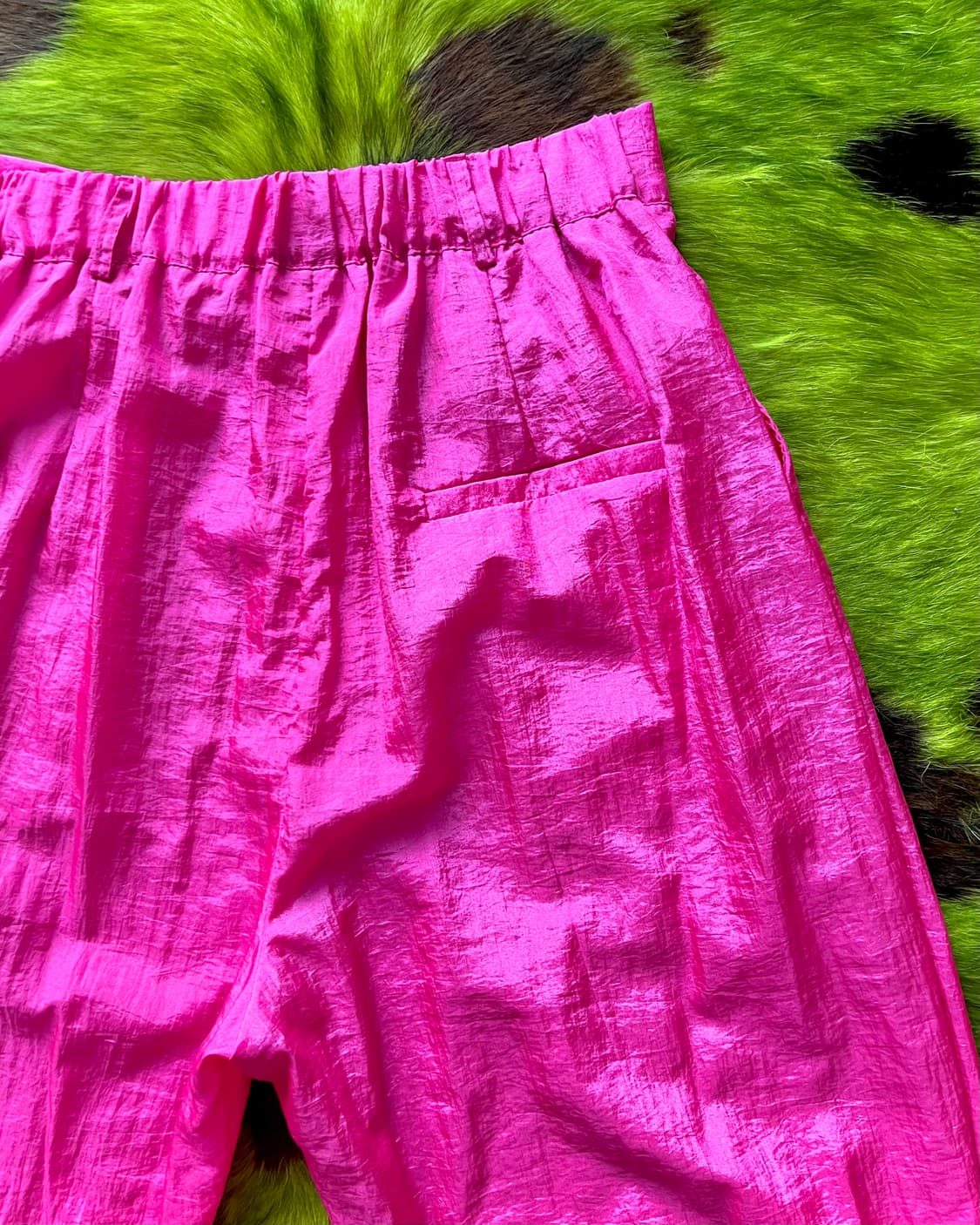 JPN Vintage Hot Pink Nylon Track Pants 상품이미지9