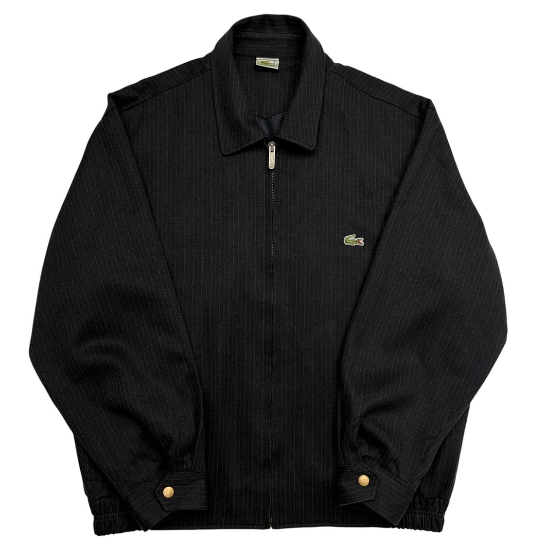 라코스테 블랙 스트라이프 블루종 자켓 M 상품이미지1