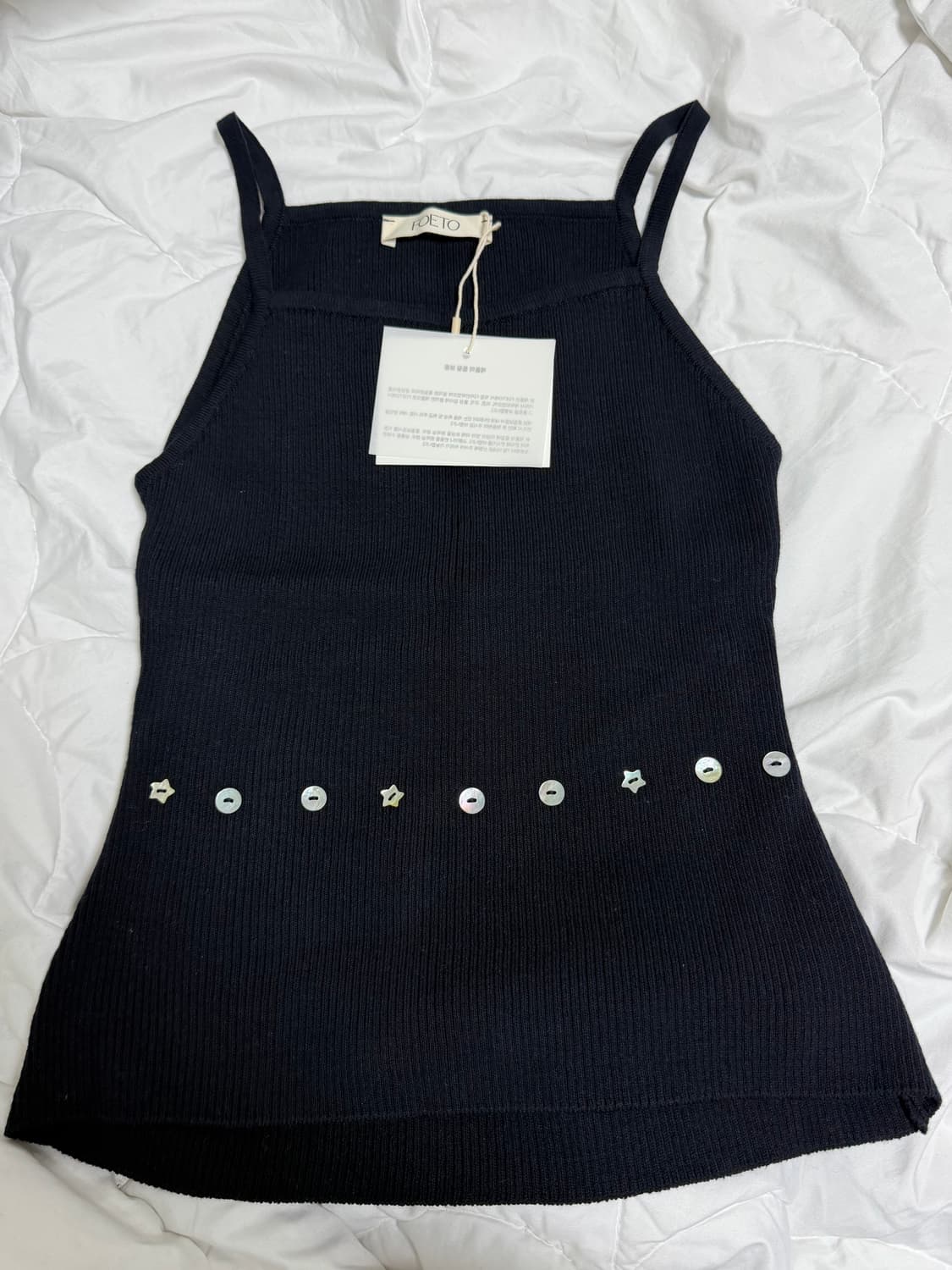 (새상품) 포에토 foeto celestial back slit knit 상품이미지3