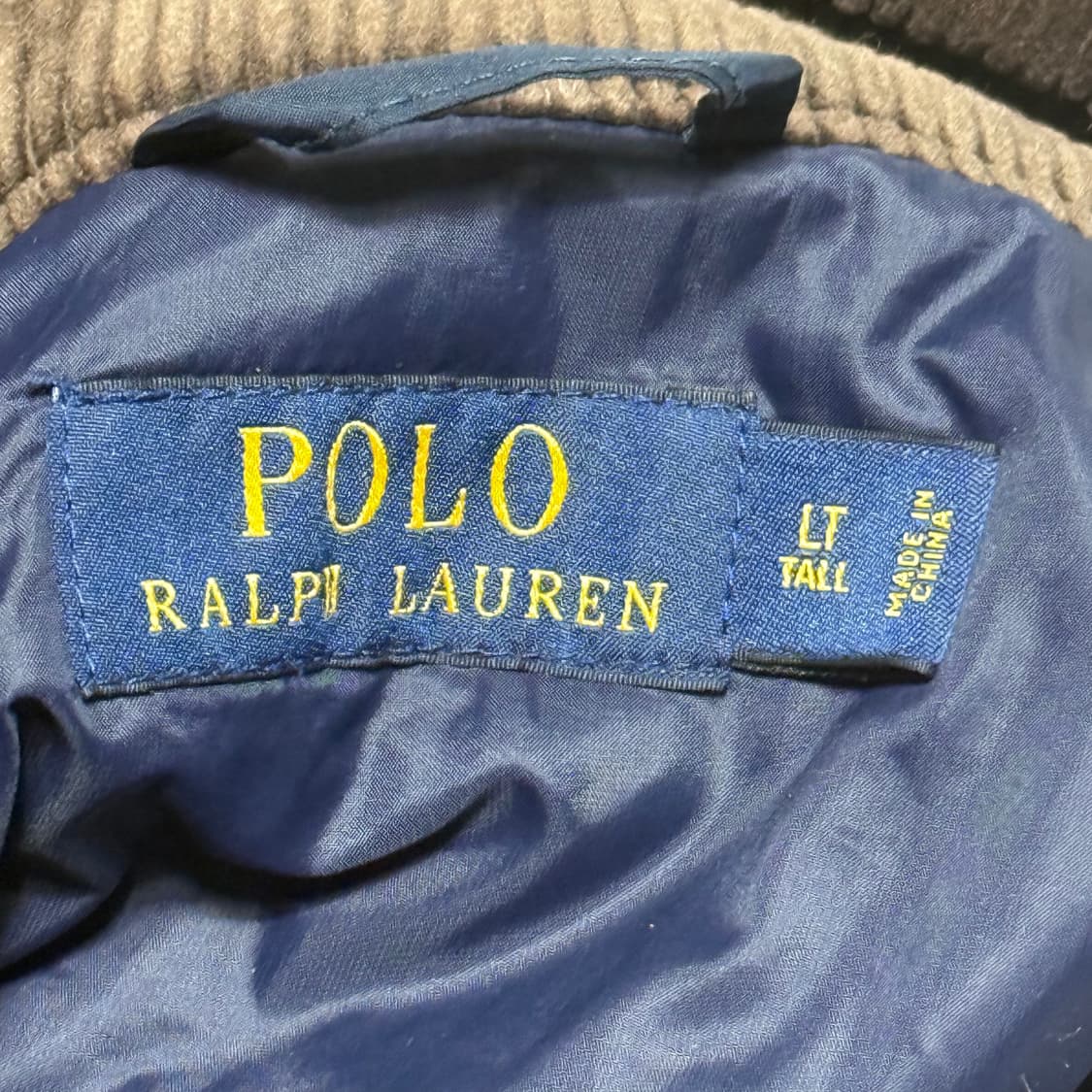 Polo Ralph Lauren 네이비 넥버클 넥안쪽 코듀로이 퀼팅 자켓 상품이미지3