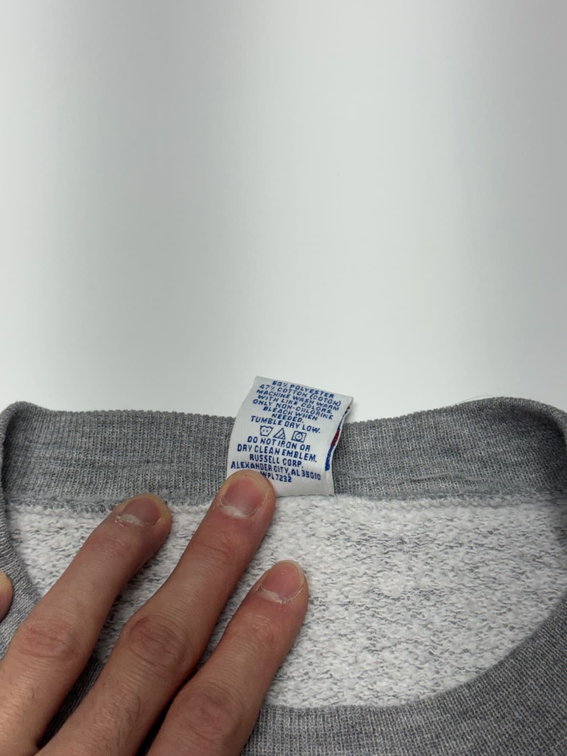 90s 미국 생산 러셀 스웻셔츠 맨투맨 L 상품이미지5
