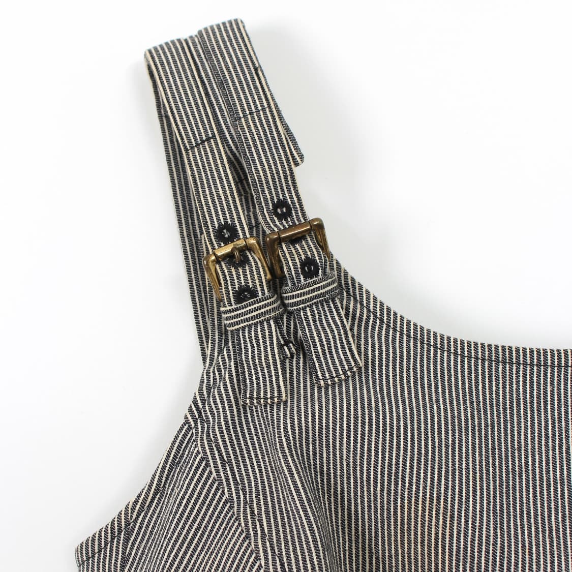 끌로에 스트라이프 미디 멜빵 나시 원피스 상품이미지4