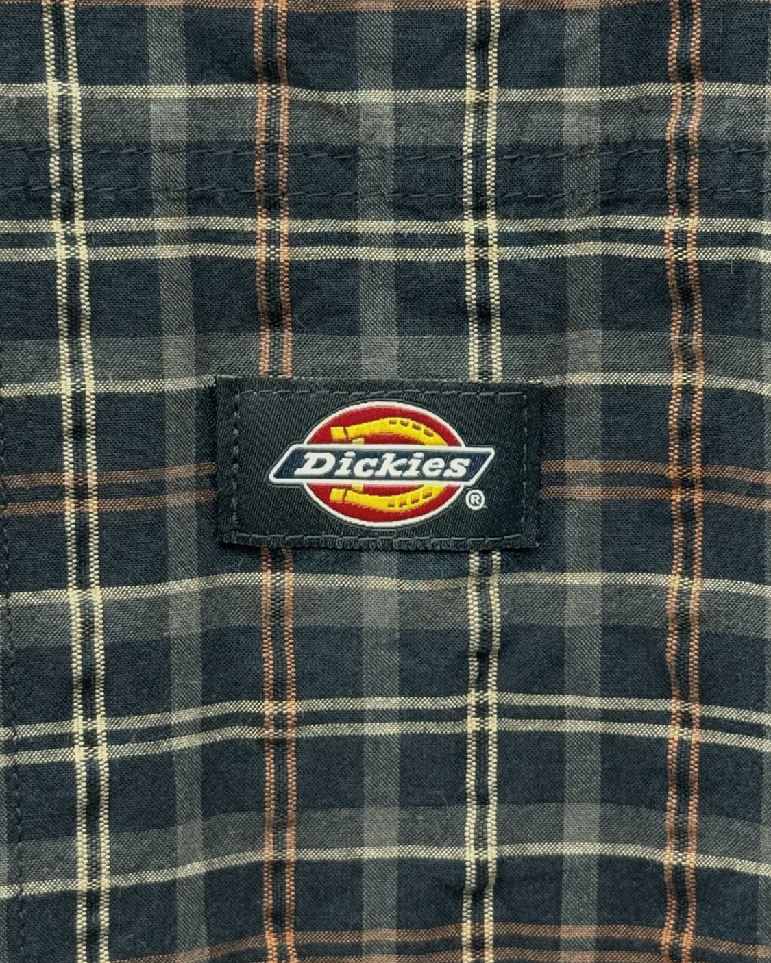 디키즈 00s 체크패턴 워크 반팔 셔츠 상품이미지5