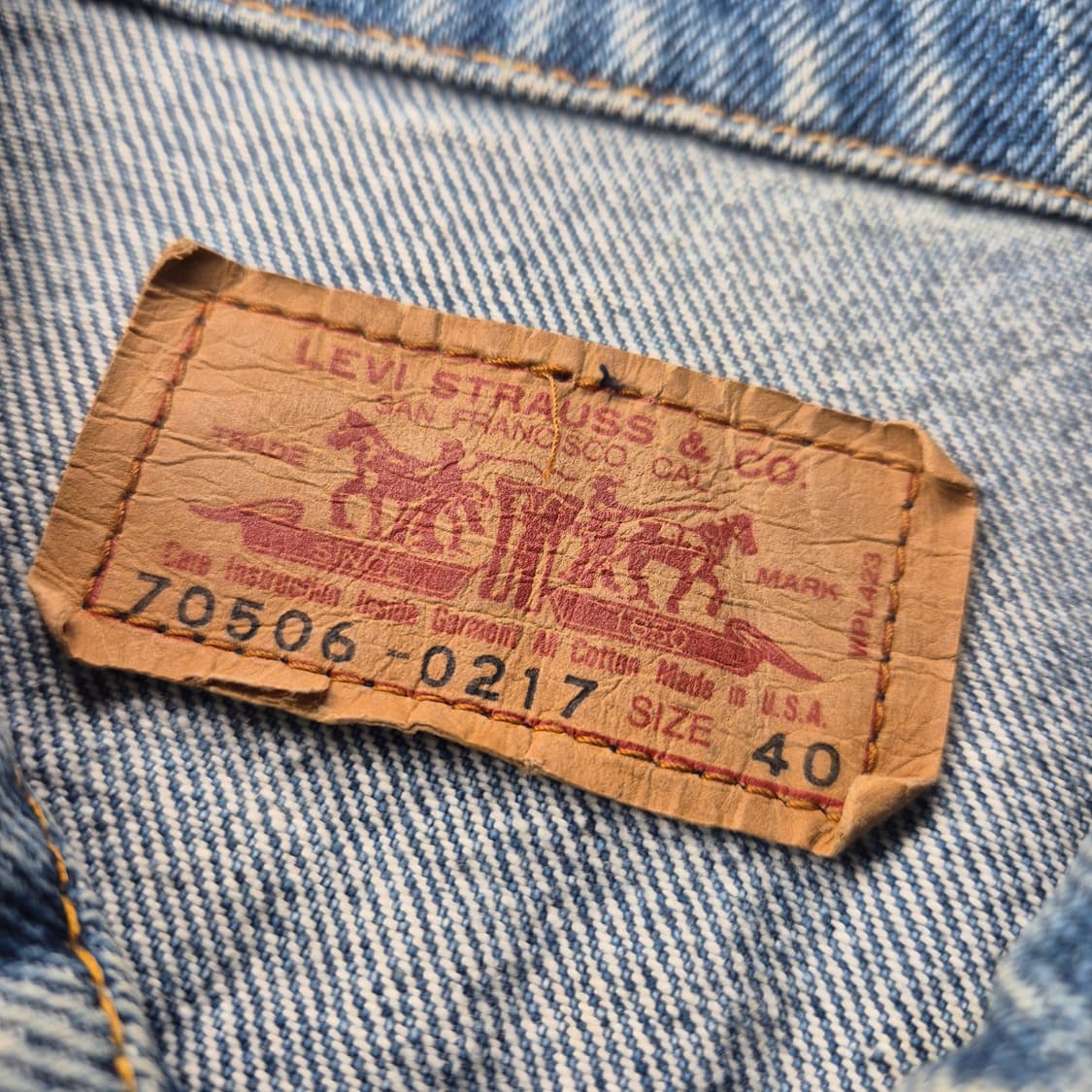 80s 미제 리바이스 트러커 상품이미지7