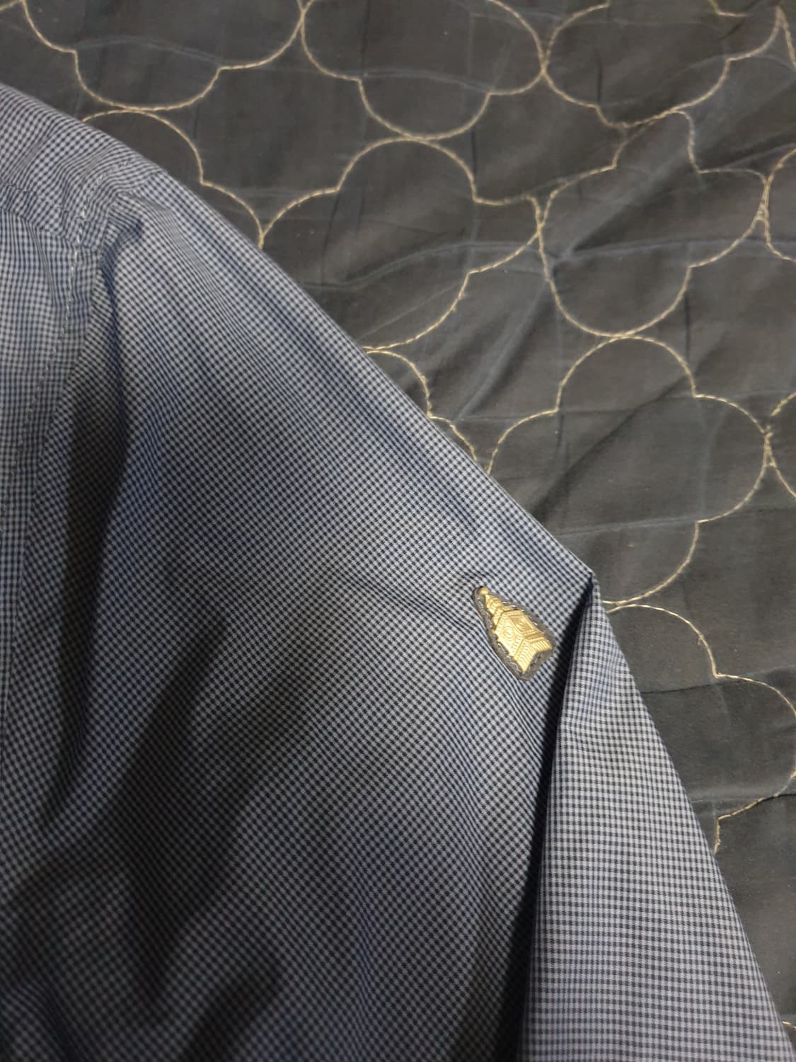 (빈티지) 런던포그 어반 헤리티지 마이크로체크 폴리 클래식 자켓(105) 상품이미지3