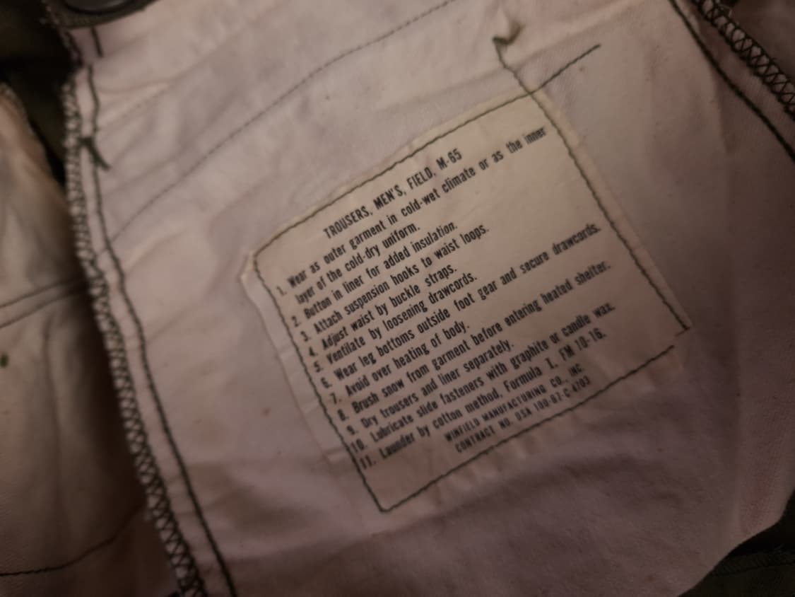 새제품 오리지날 미군 M-65 카고 팬츠 상품이미지4