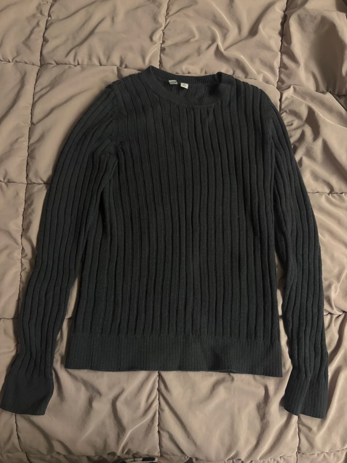 vtg 차콜 골지 니트 상품이미지2