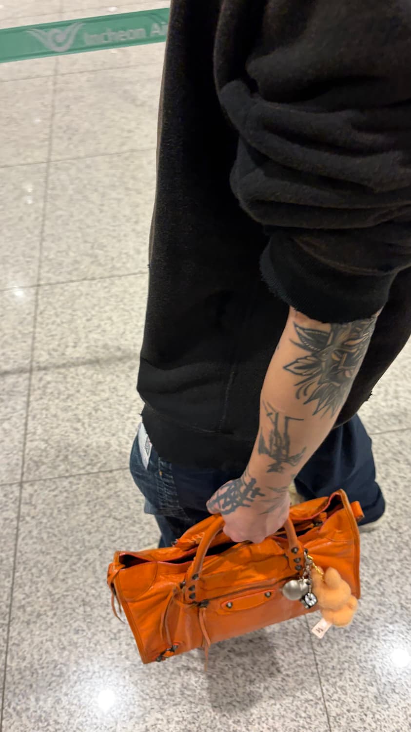 발렌시아가 모터시티백 오렌지M 상품이미지2