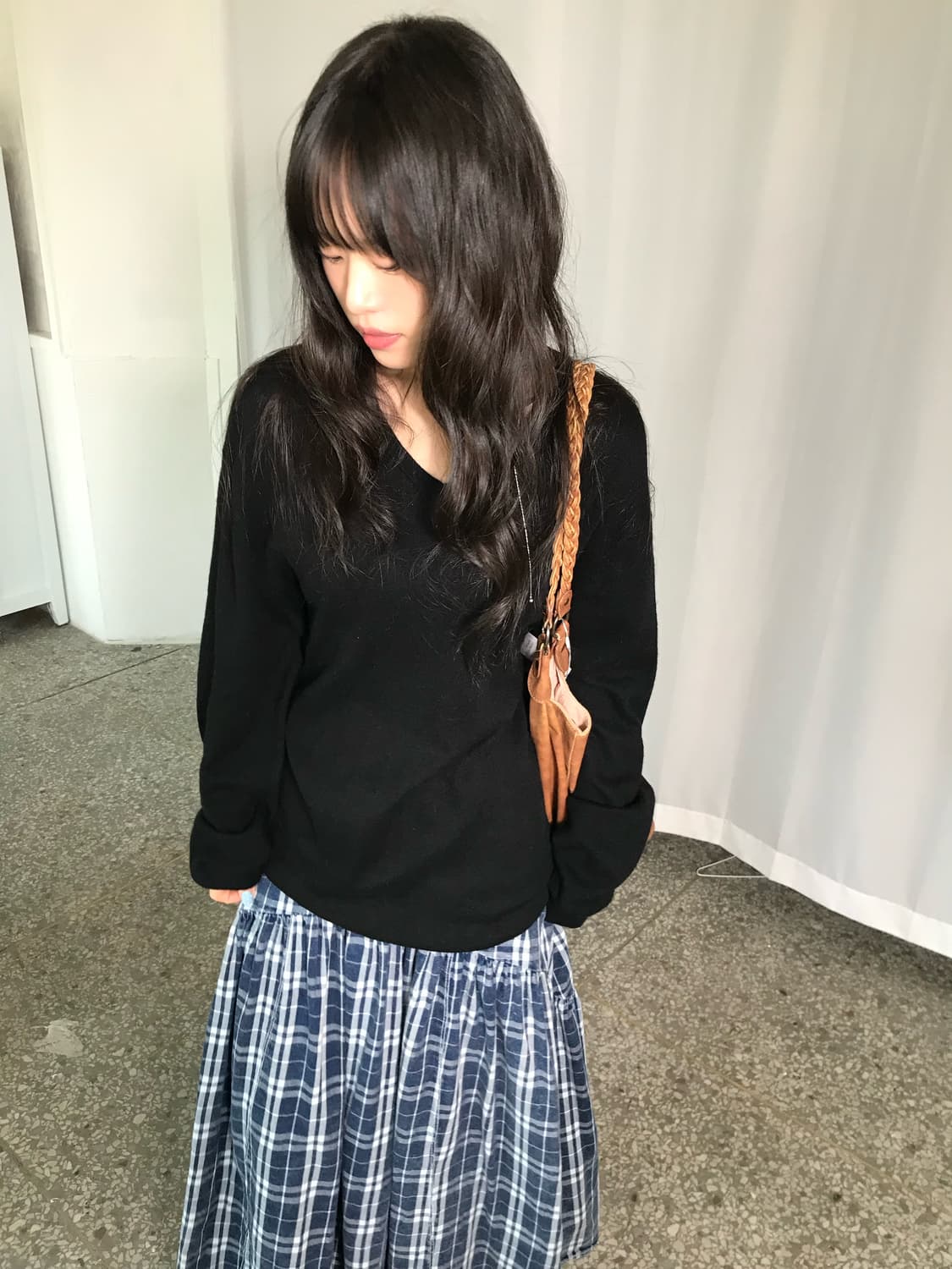 캐시미어 블랜드 블랙 니트 상품이미지3