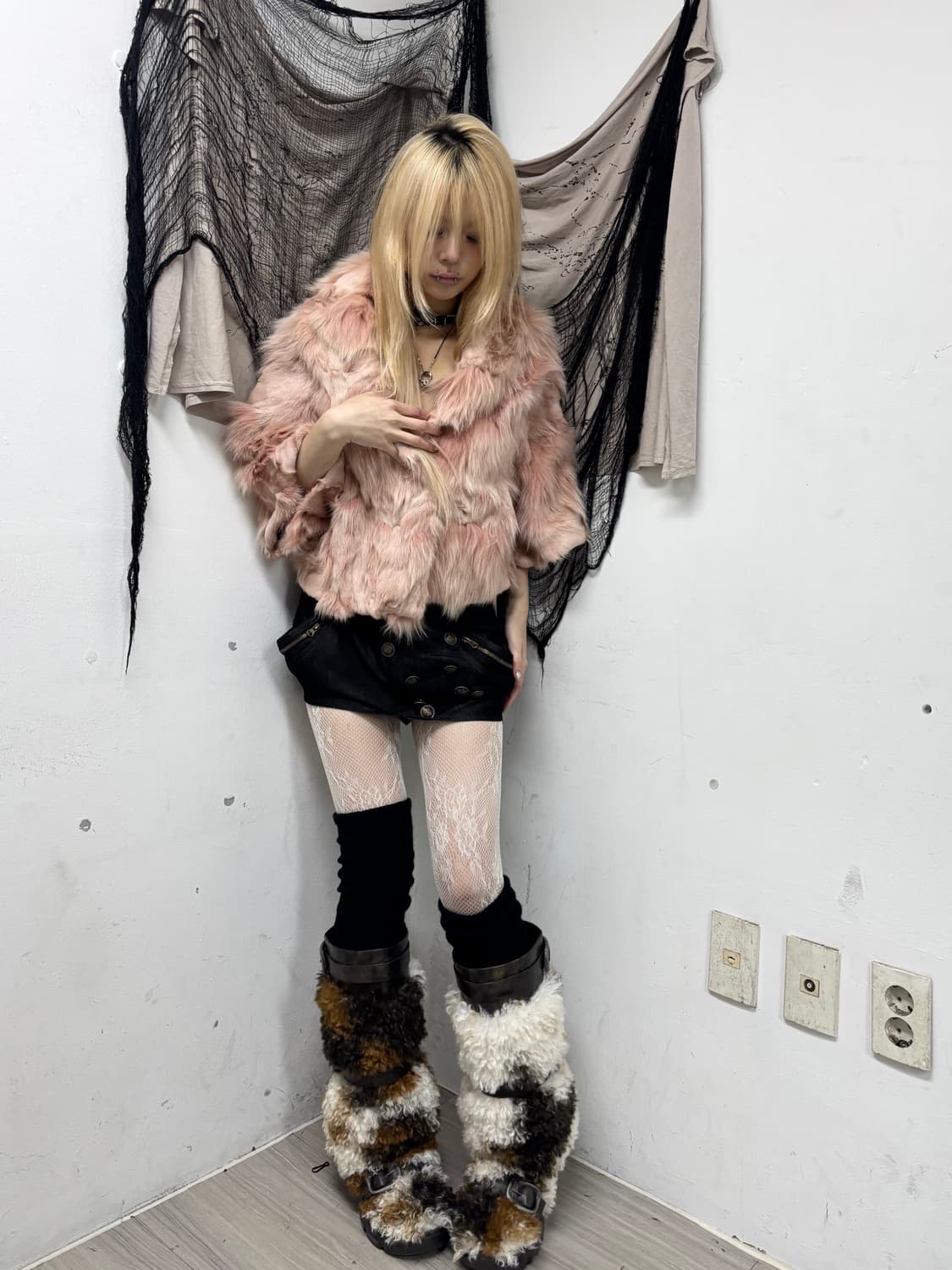 🩷Rare Color🩷Pink Fox Fur Jacket 🩷Rare 상품이미지3