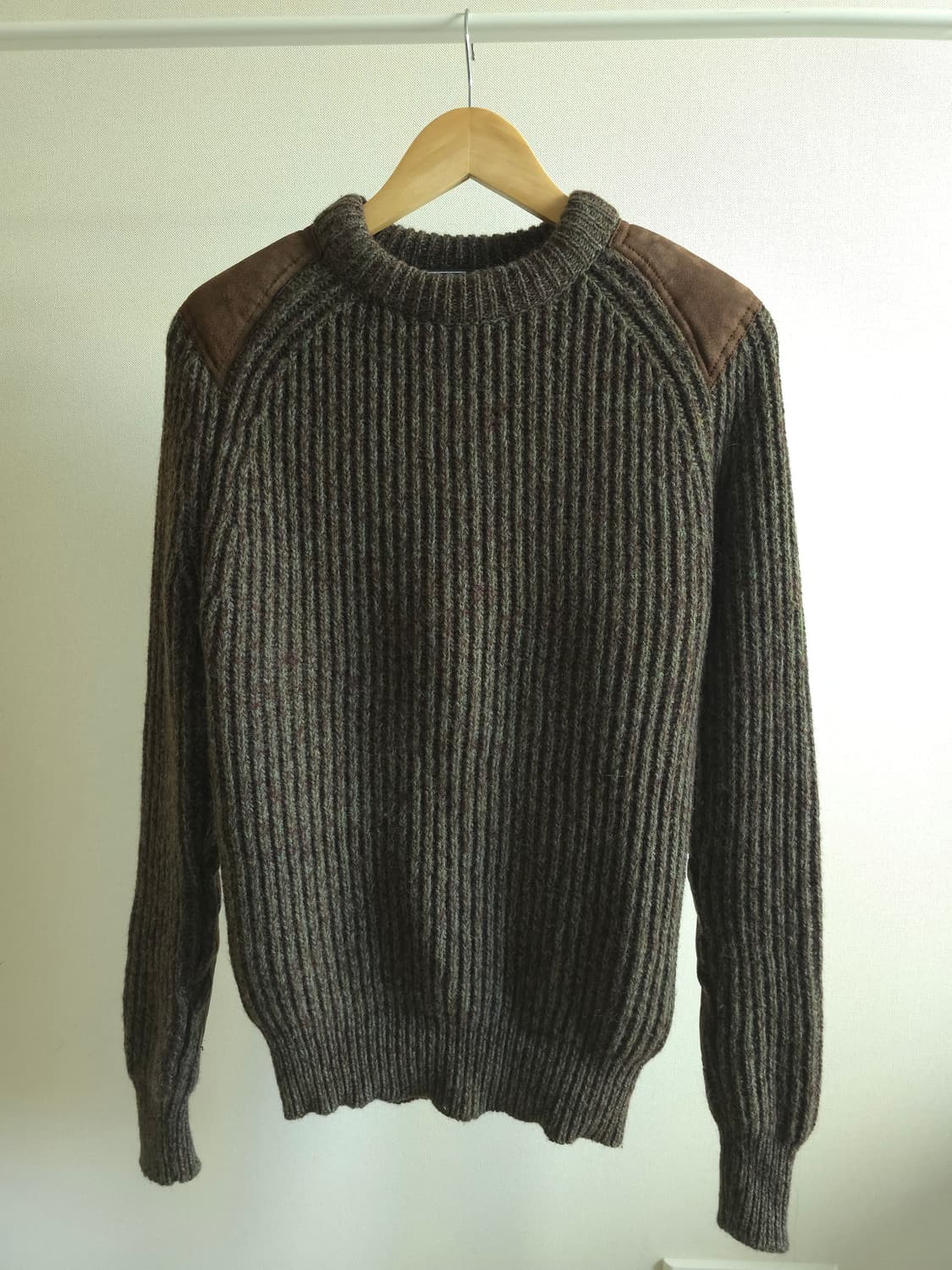 Polo Ralph Lauren 스웨이드패치  헤비울 니트 상품이미지1