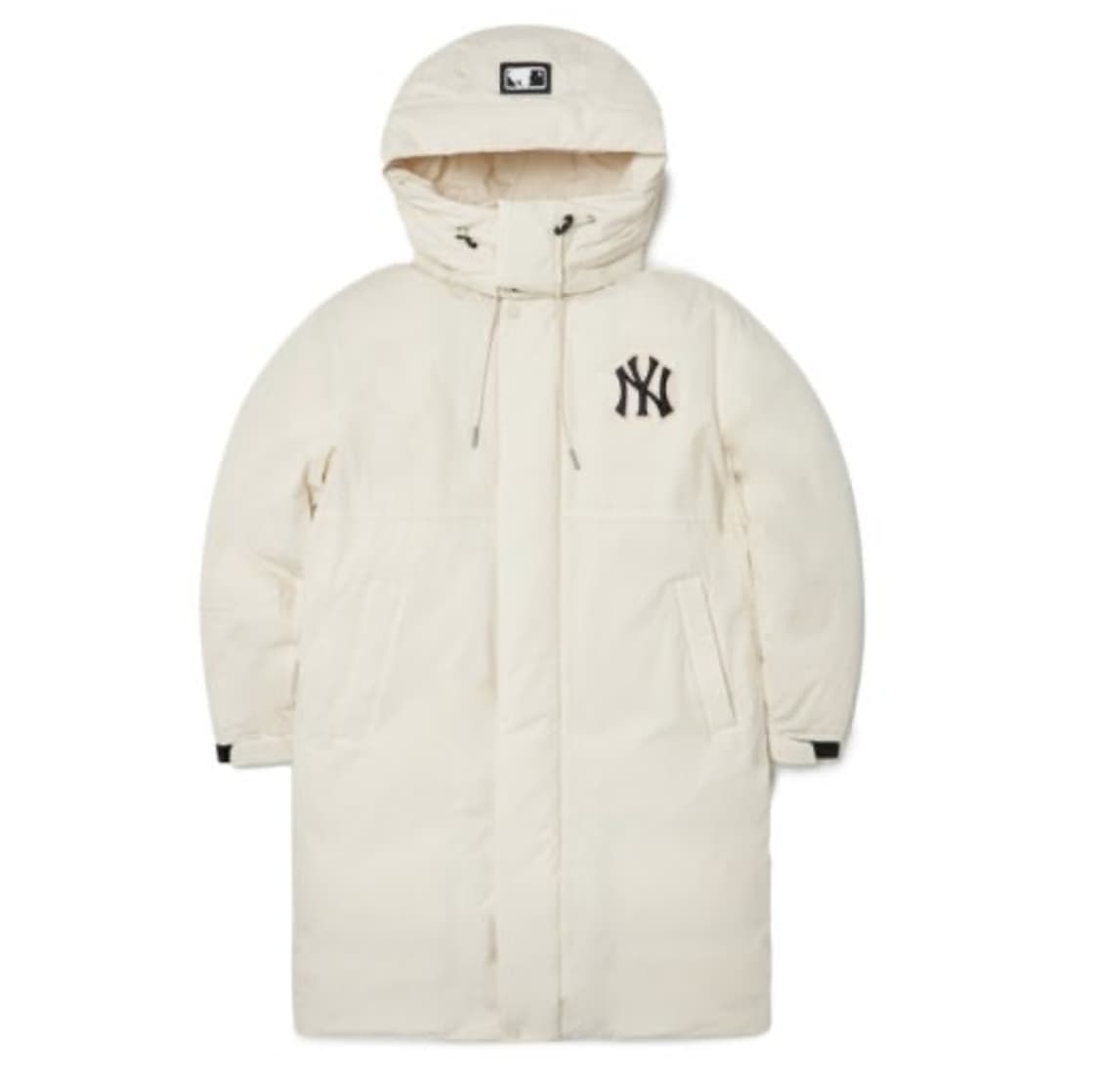 MLB 뉴욕 양키스베이직 메가로고 롱패딩 파카 NY S 아이보리(화이트) 상품이미지1