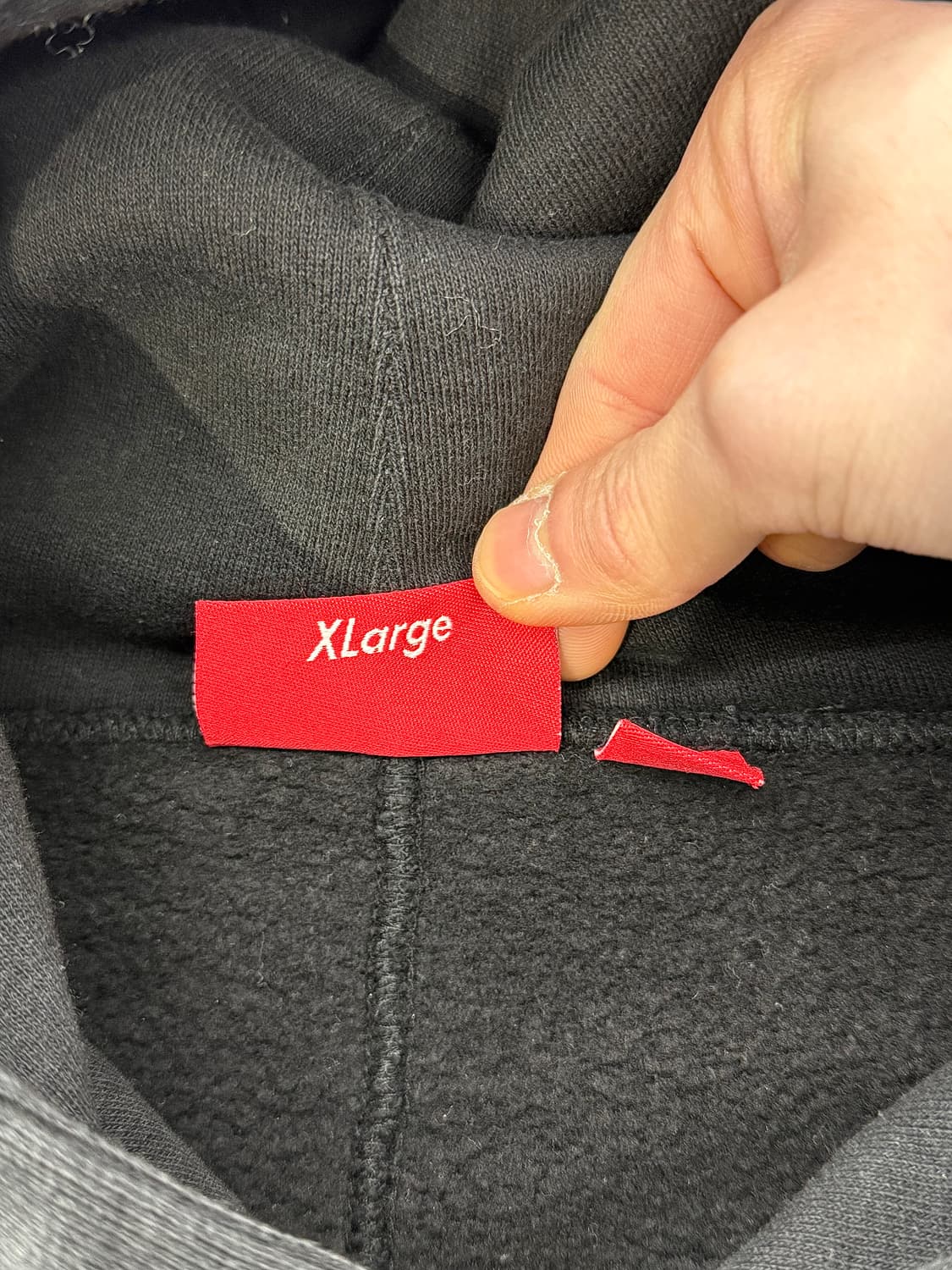 슈프림 23ss 박시 파이핑 아크 후디 스웨트 셔츠 블랙 상품이미지8