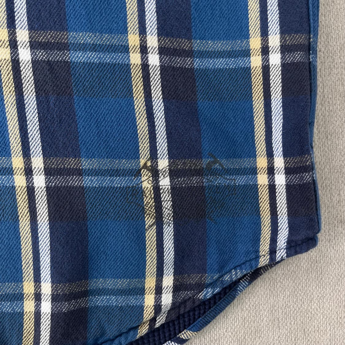 100 폴로랄프로렌 플란넬 후드 셔츠 상품이미지5