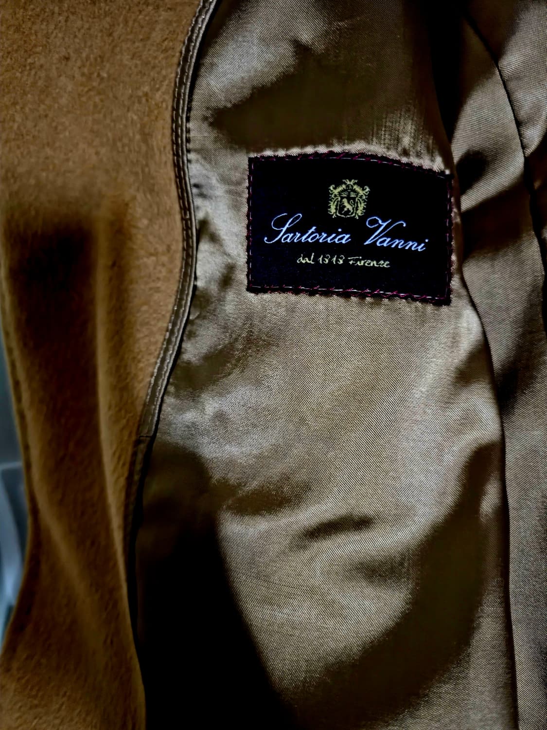 (강추👍)사르토리아 반니 비스포크 카멜 코트 상품이미지7
