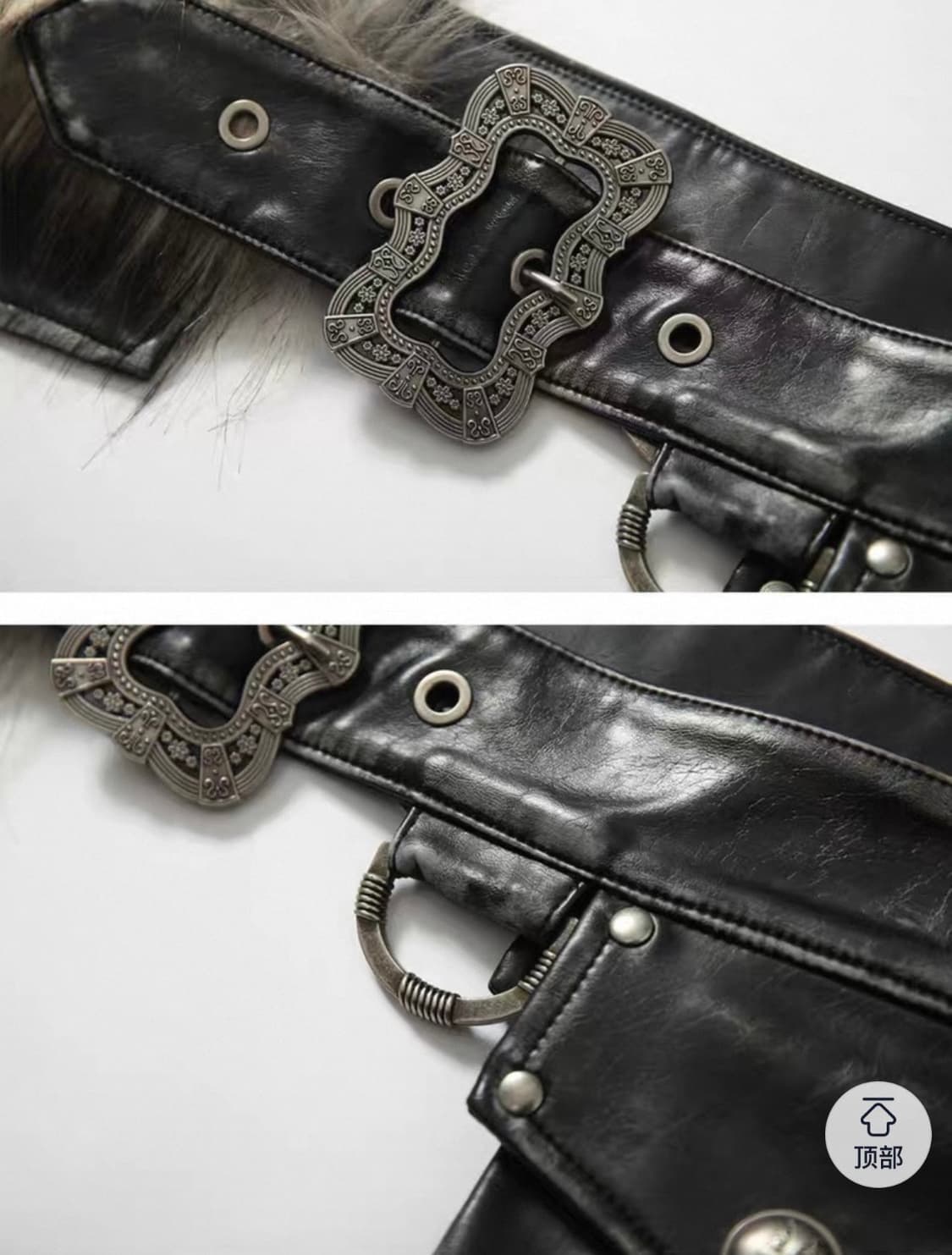 NO ROMANCE 노로맨스 빈티지 엔틱 퍼벨트 펑크 y2k 오네갸루 상품이미지3