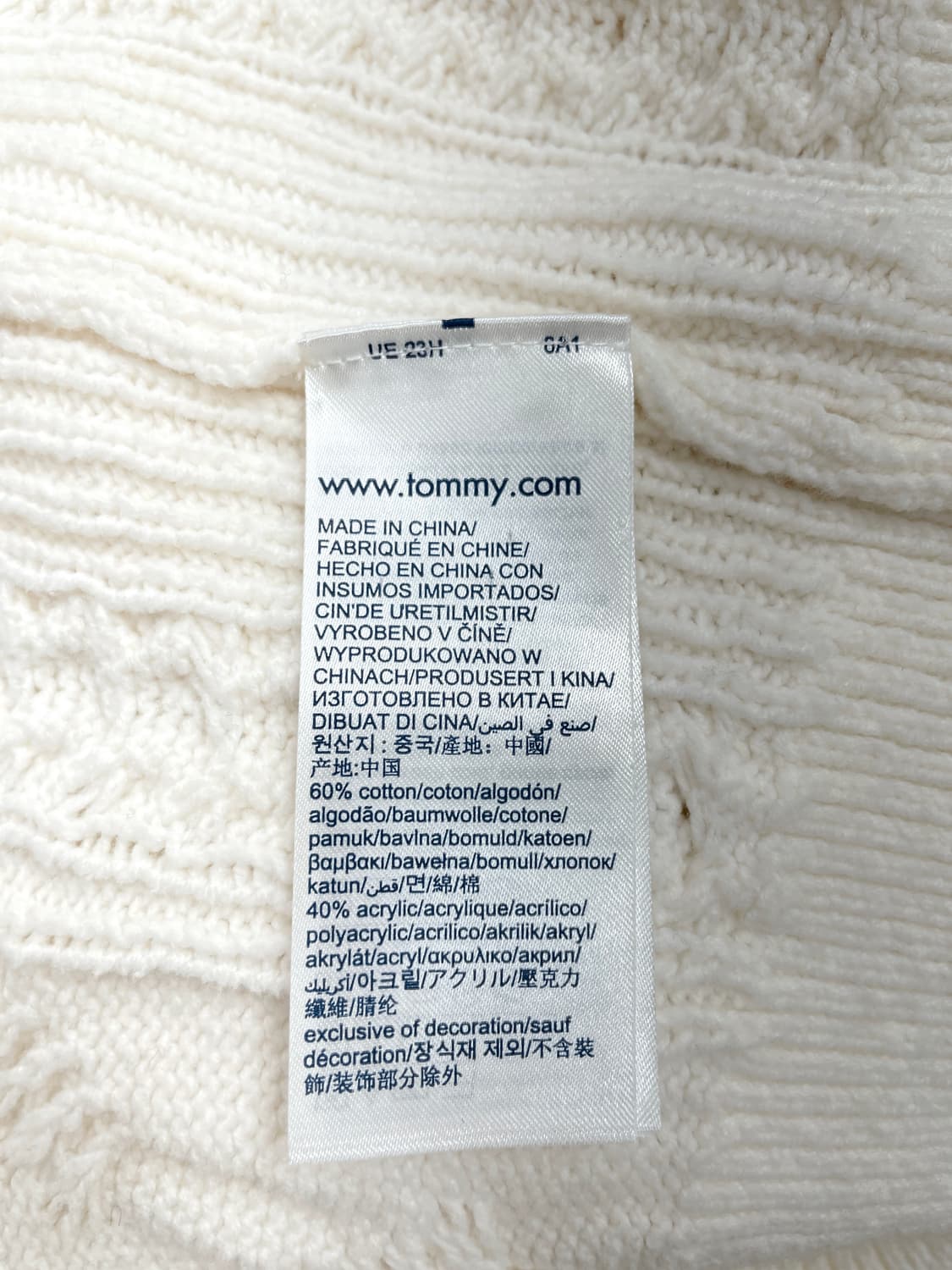 타미진스(Tommy Jeans) 빅 로고 터틀넥 케이블 니트 원피스 상품이미지7