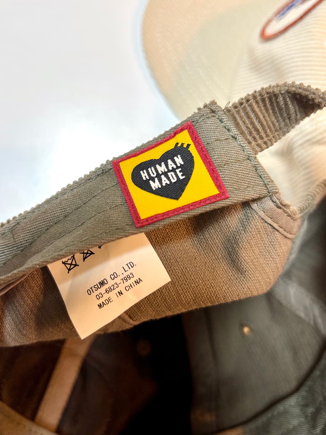 휴먼메이드 코듀로이 캡 - 카키 상품이미지6