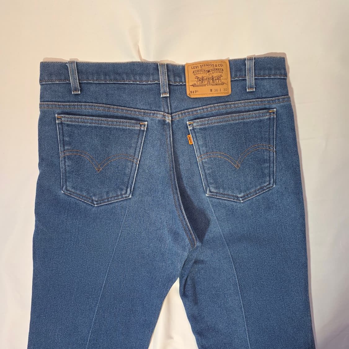 [W36L30]90s 리바이스 USA 517 오렌지탭 부츠컷 데님팬츠 상품이미지8