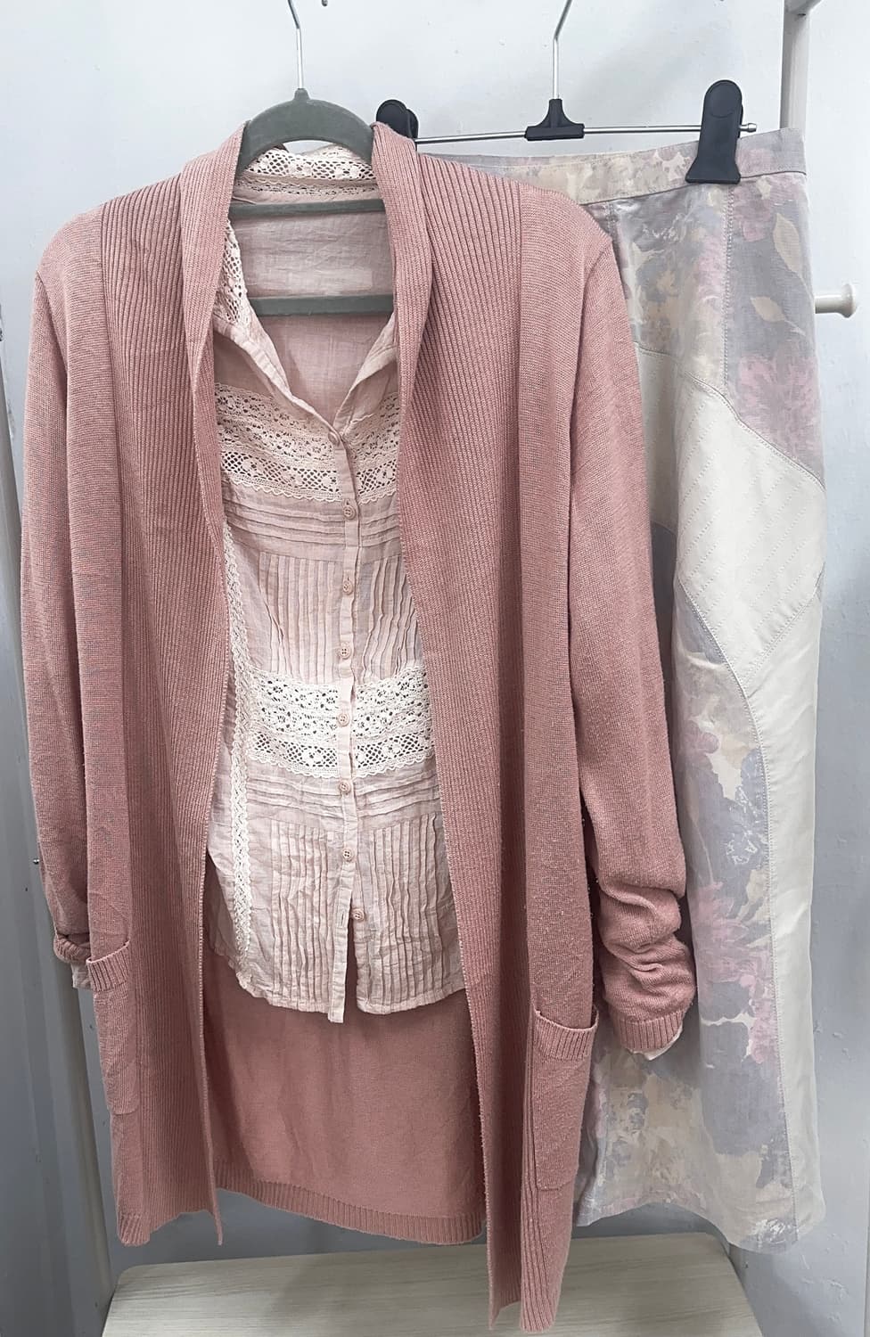 🍑하구미의 피치맛 코디세트 🍑 그런지 모리걸 양산형 오리엔탈 핑크 상품이미지4