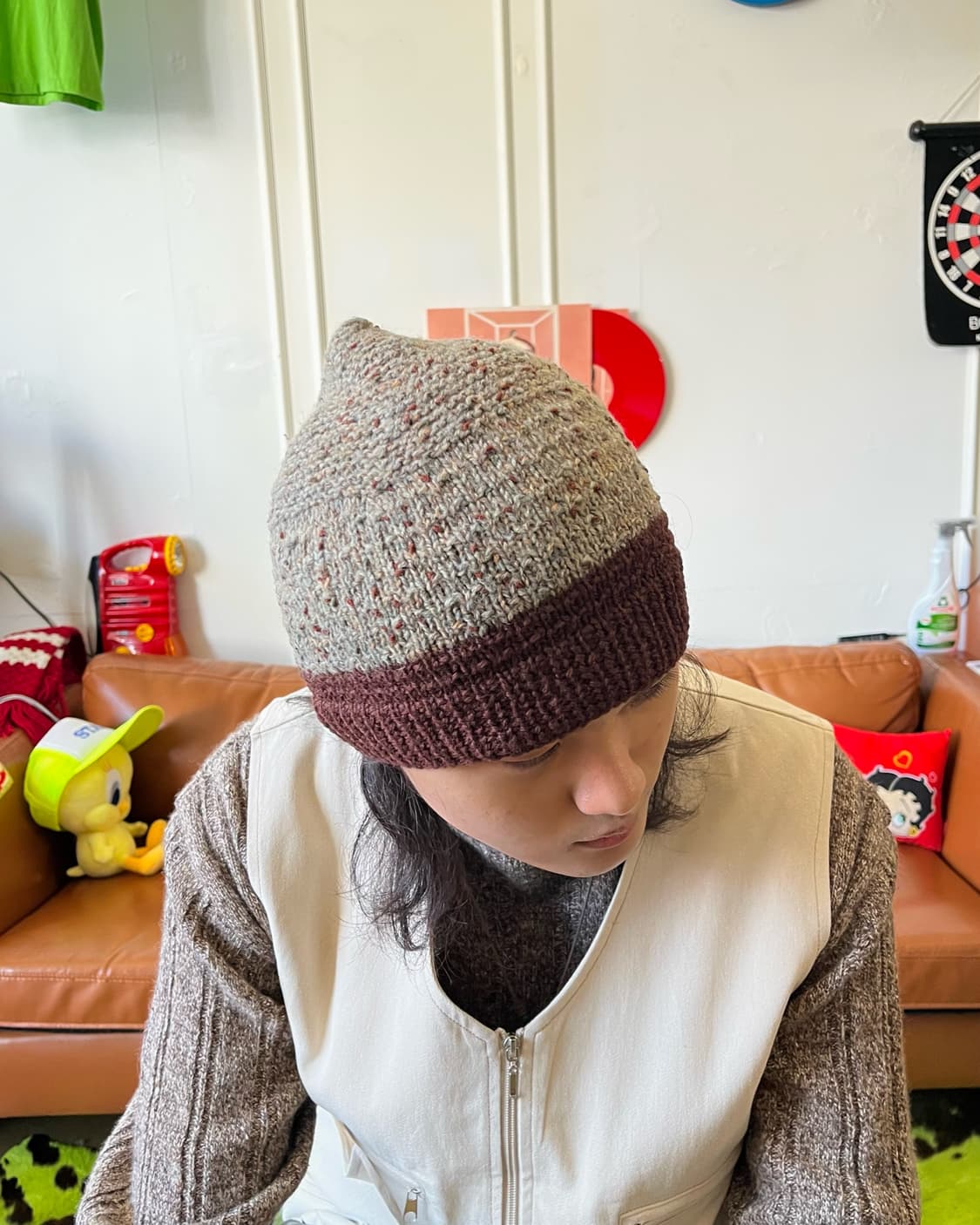 SEKIMOTO KANNA Japan Hand Wool Knit Hat 상품이미지3