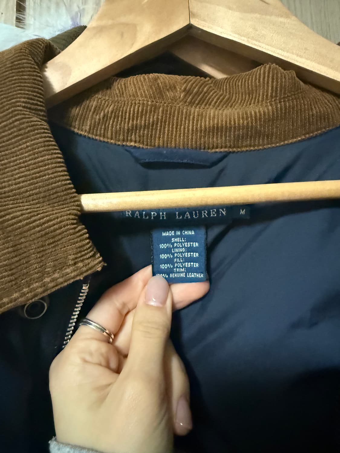 [M] 폴로 랄프로렌 퀼팅자켓 네이비 상품이미지3