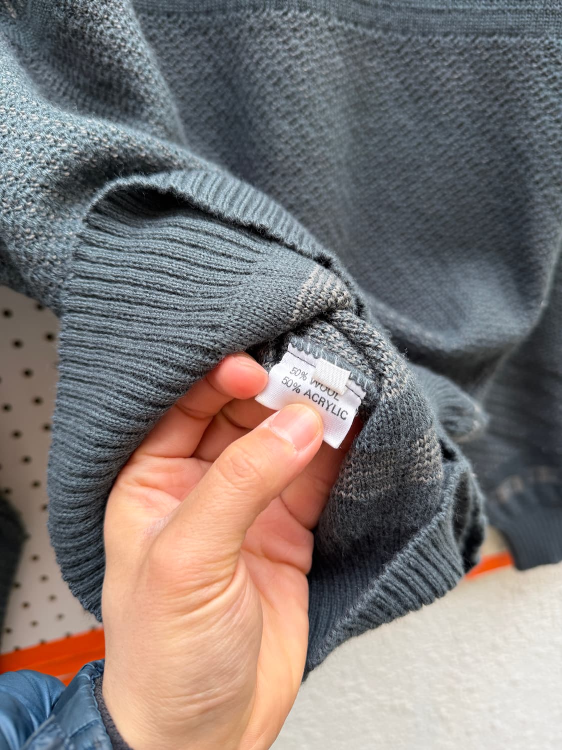 1990s LANVIN PARIS SUEDE LEATHER 랑방 스웨터 상품이미지8