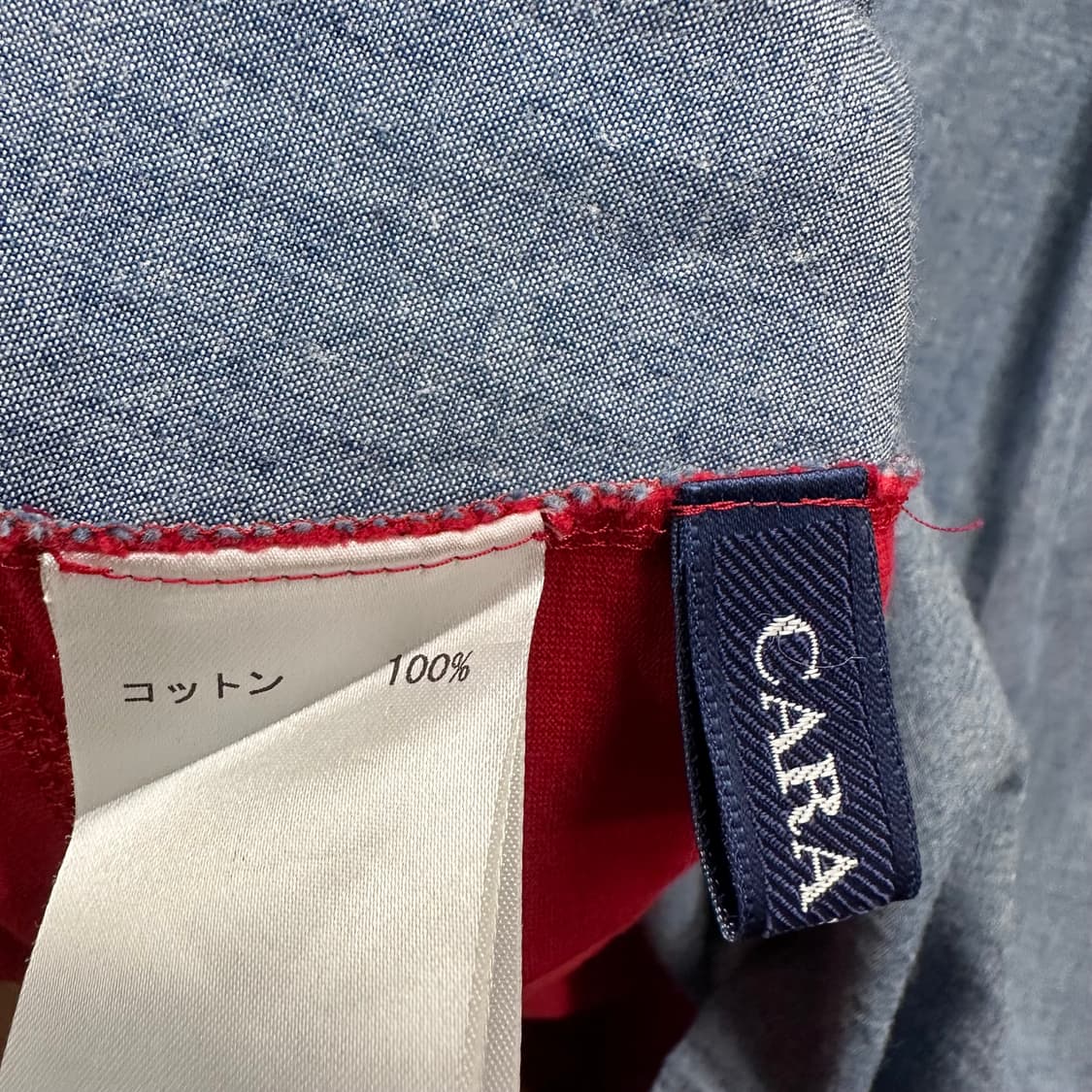 Red Denim Pocket Detail T-Shirt 상품이미지6