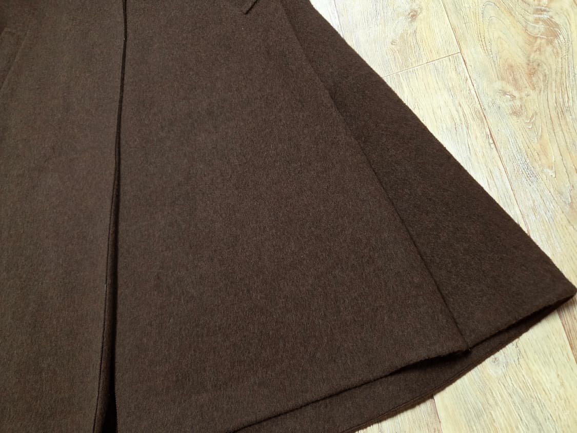 마인(MINE) 라쿤블렌드 와이드카라 핸드메이드코트 프리사이즈 상품이미지7