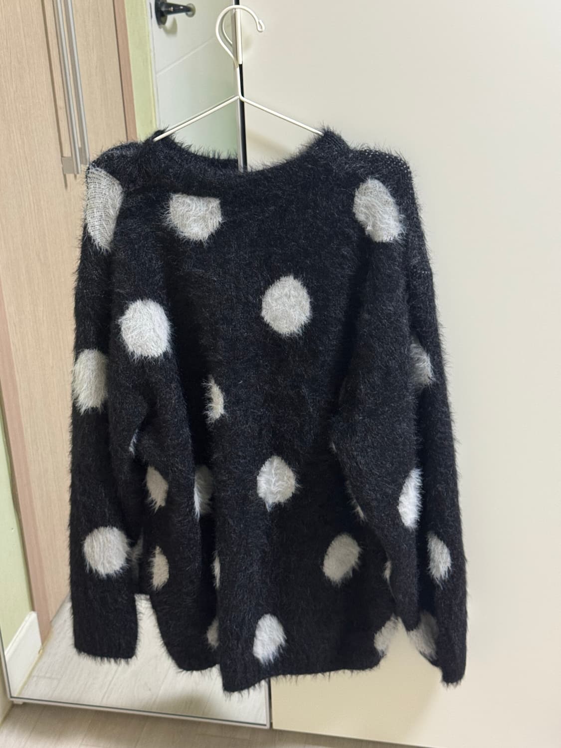 나이스고스트클럽 FFATS DOT CARDIGAN 도트가디건 블랙 상품이미지3