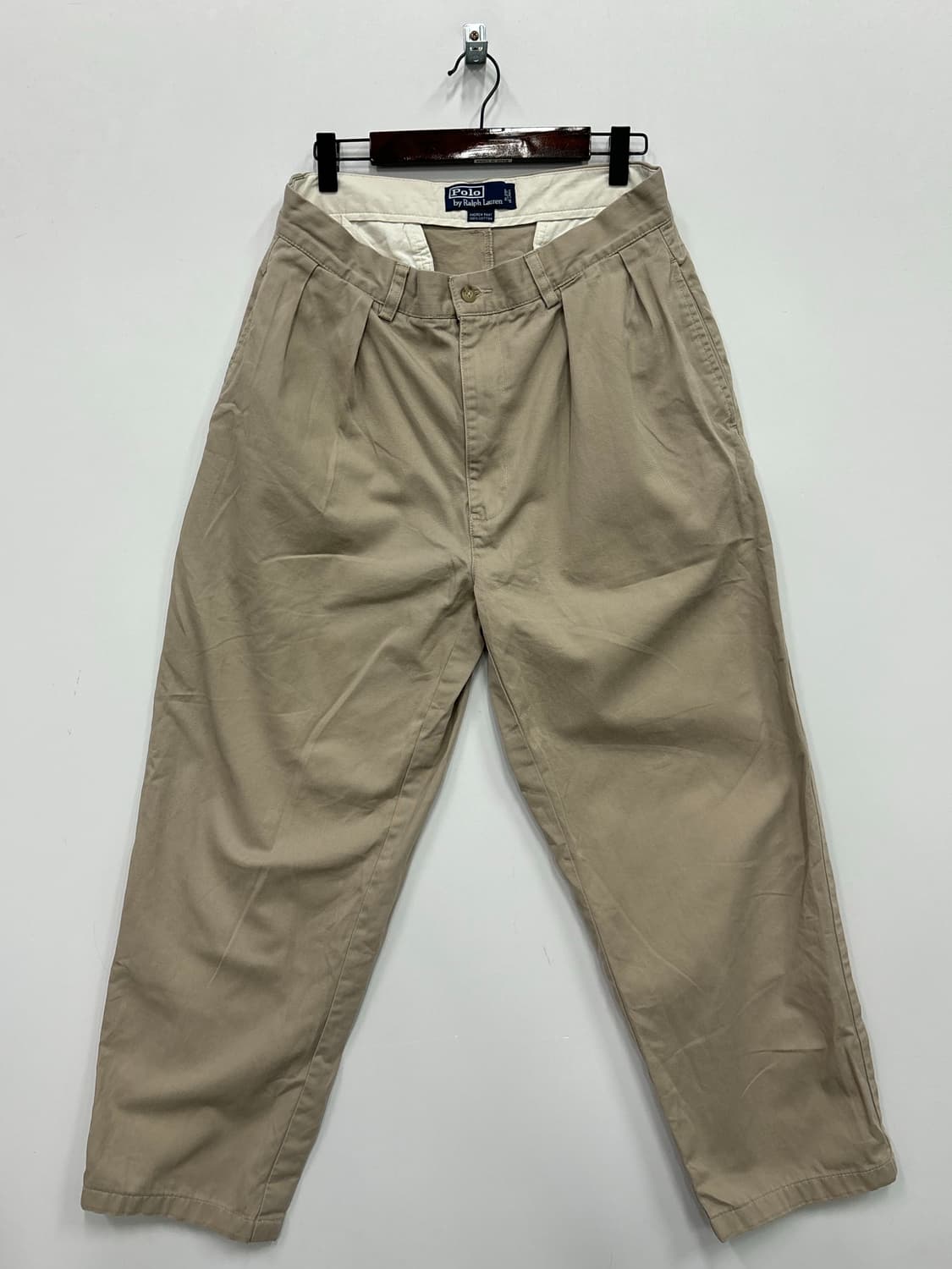 폴로 랄프로렌 베이지 투턱 팬츠 상품이미지1