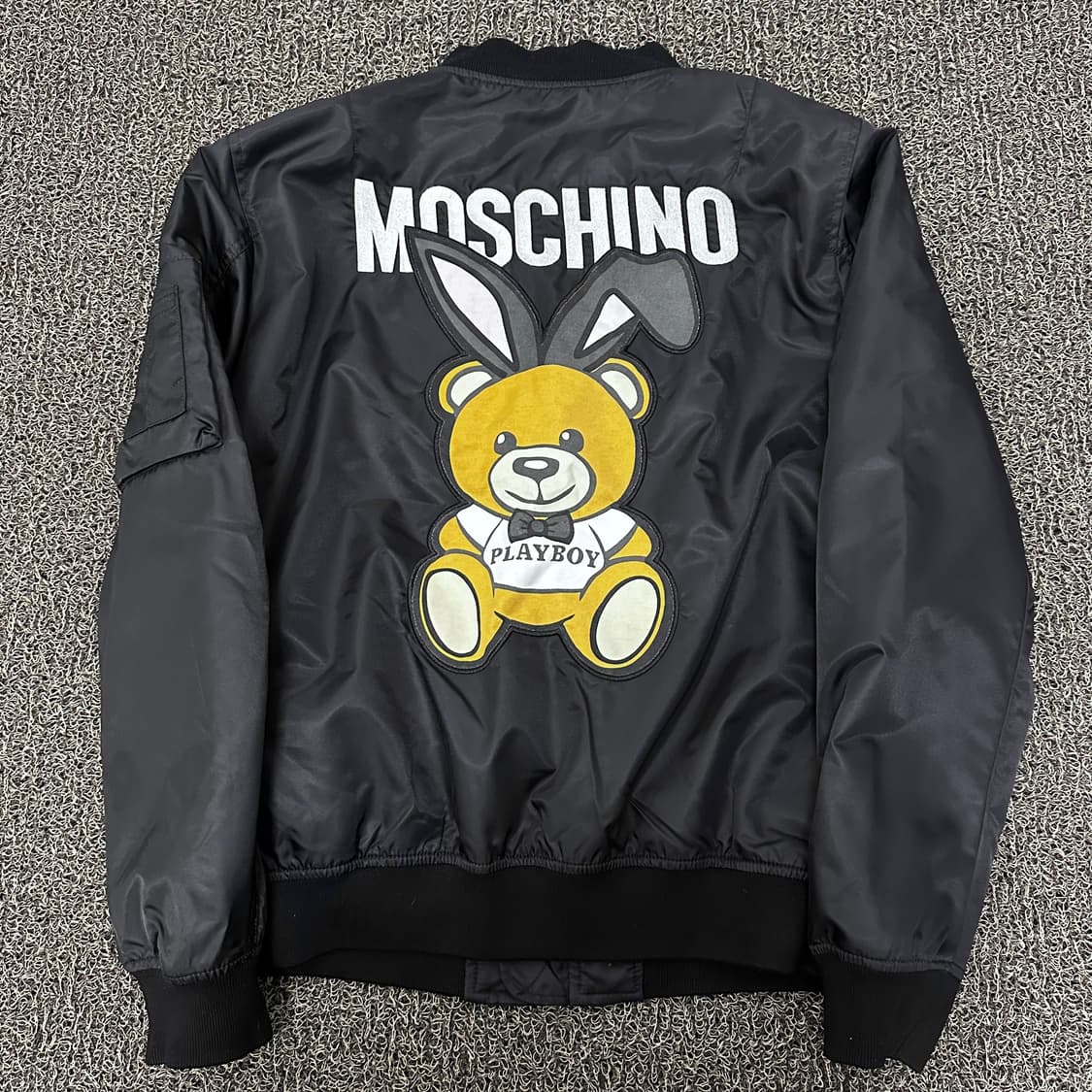 MOSCHINO 모스키노 봄버 항공점퍼 자켓 블랙 상품이미지5